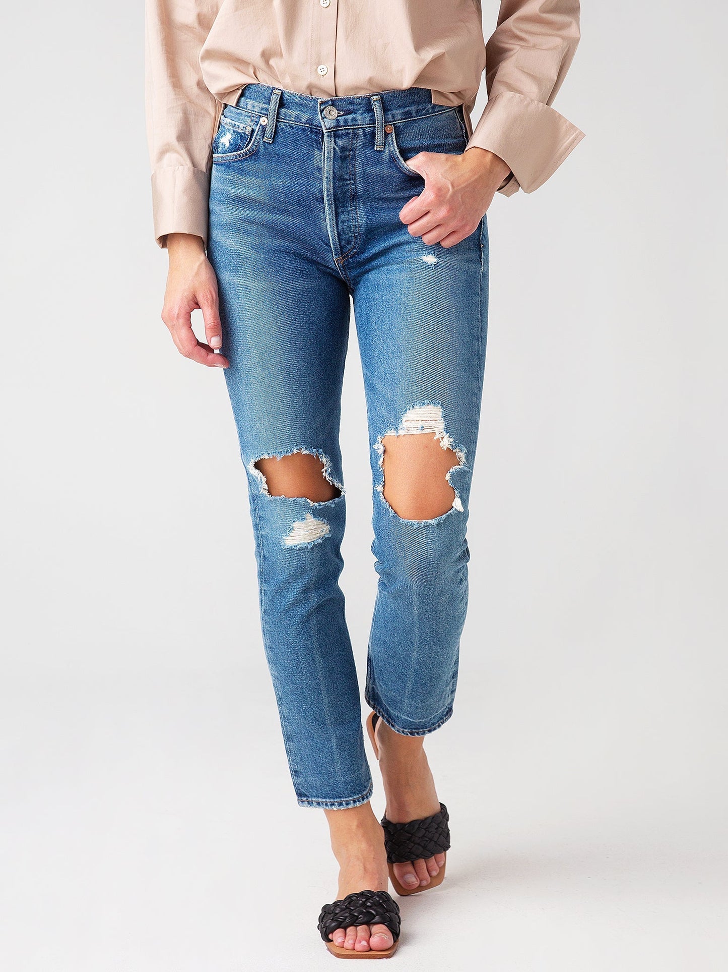 Citizens Of Humanity Women's Charlotte High Rise Straight Fit Jean