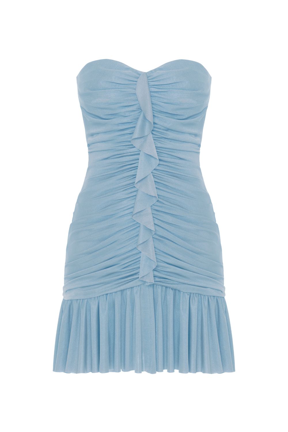 MOONLIGHT JERSEY STRAPLESS MINI DRESS