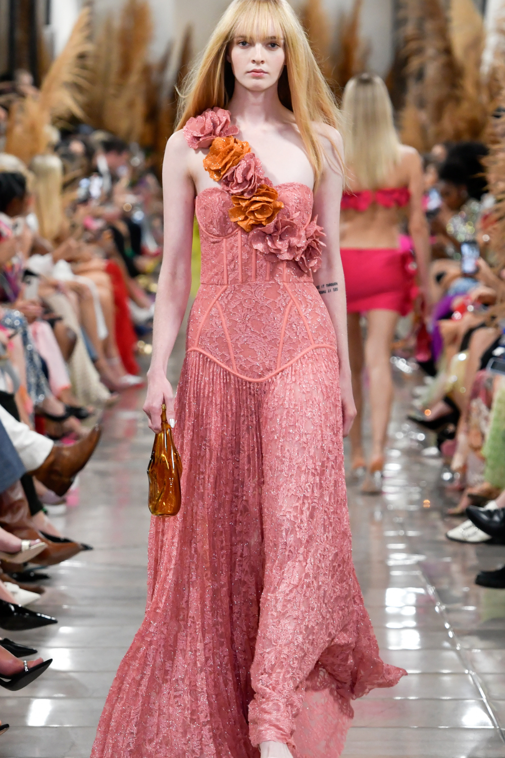 Lace Bustier Maxi Dress