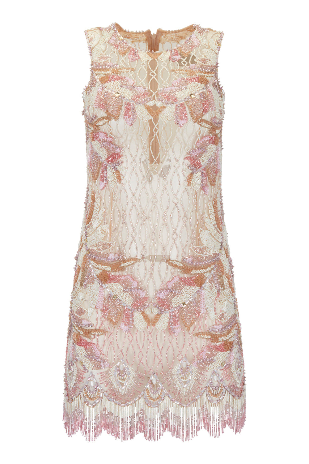 Hand-Beaded Sleeveless Mini Dress (EXCLUSIVE)