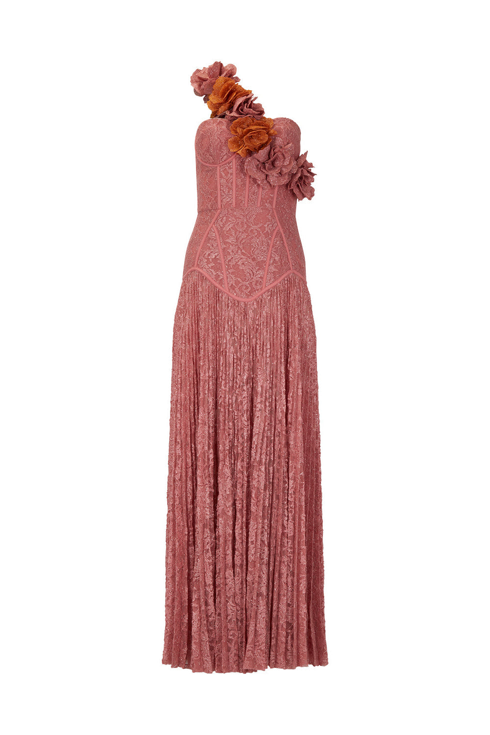 Lace Bustier Maxi Dress