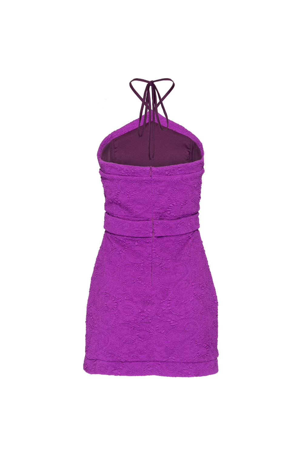 Stretch Jacquard Beaded Mini