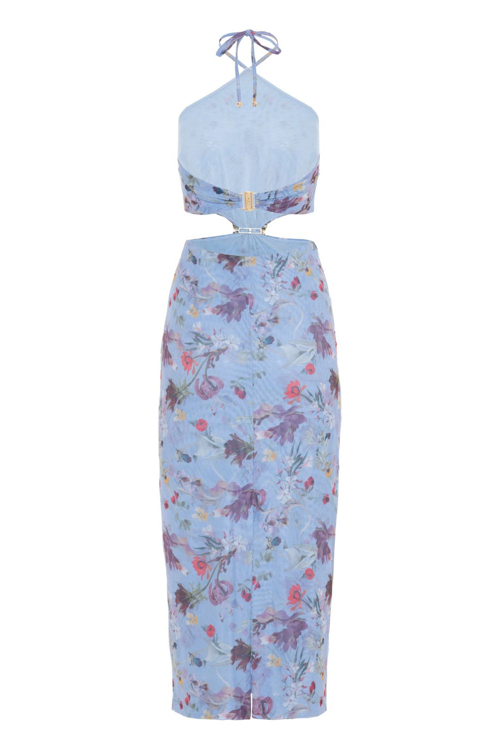 LILY FLOWER HALTERNECK DRESS