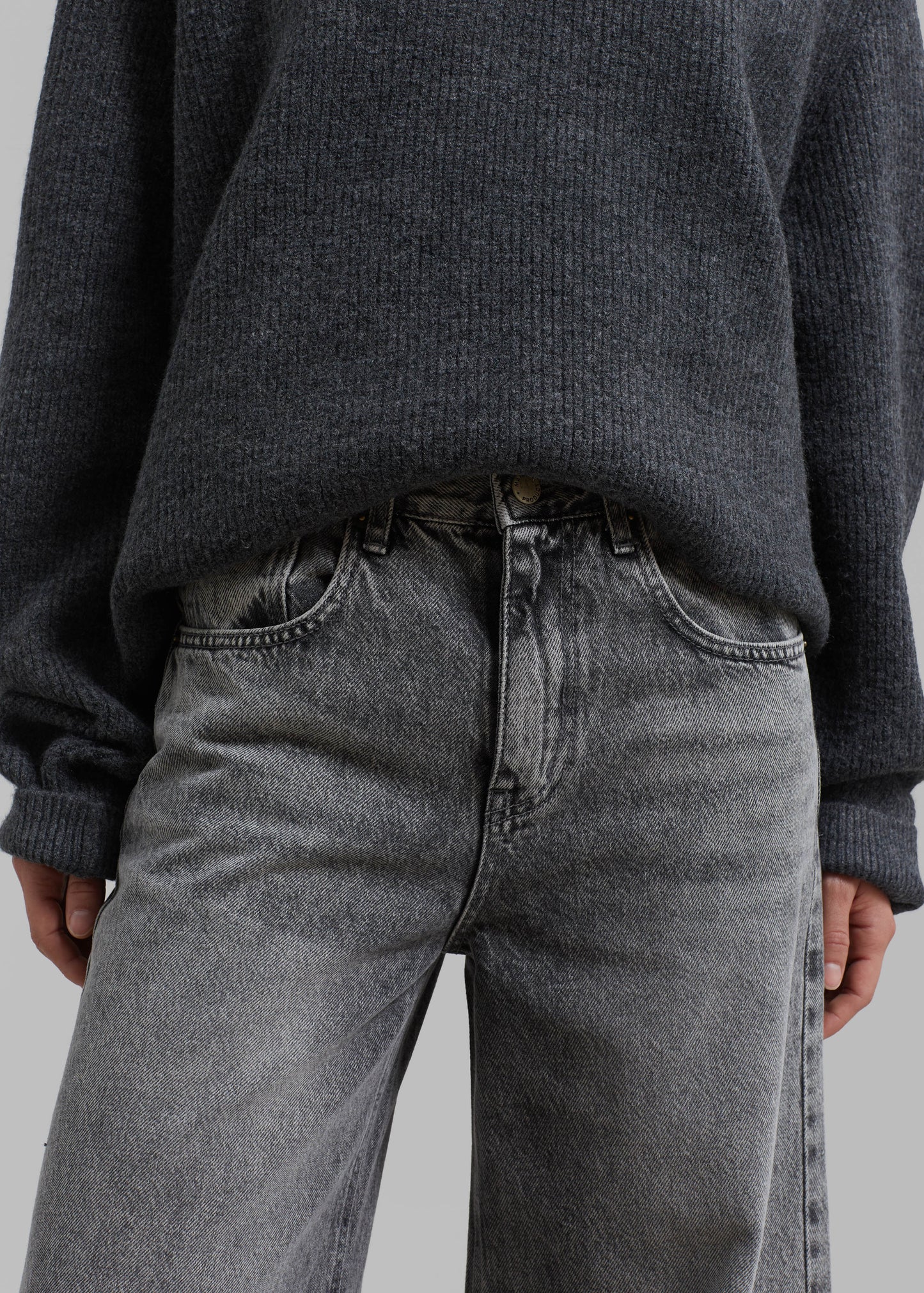 Alani Wide Leg Jeans - Black Wash