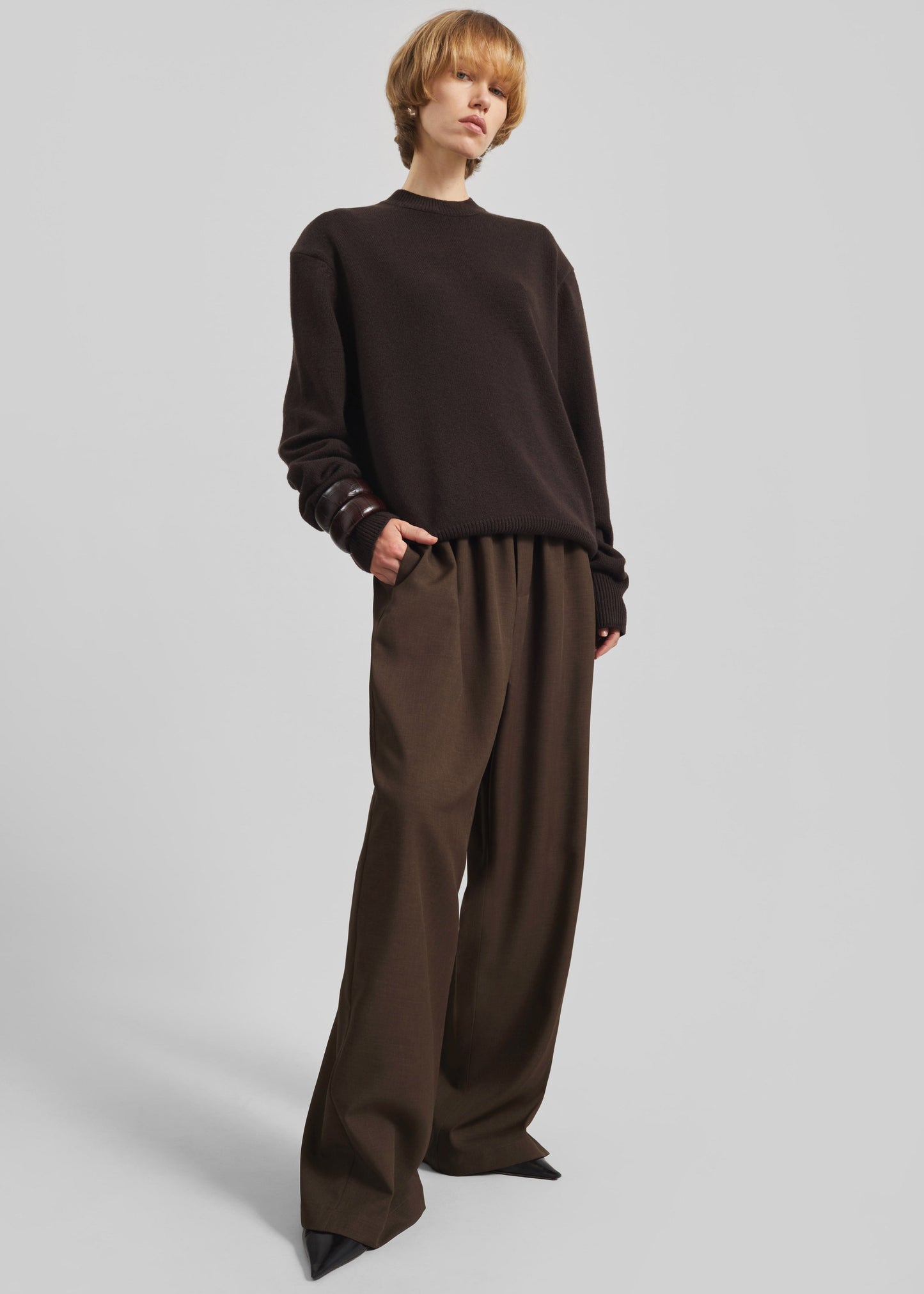 Baxter Track Pants - Dark Brown