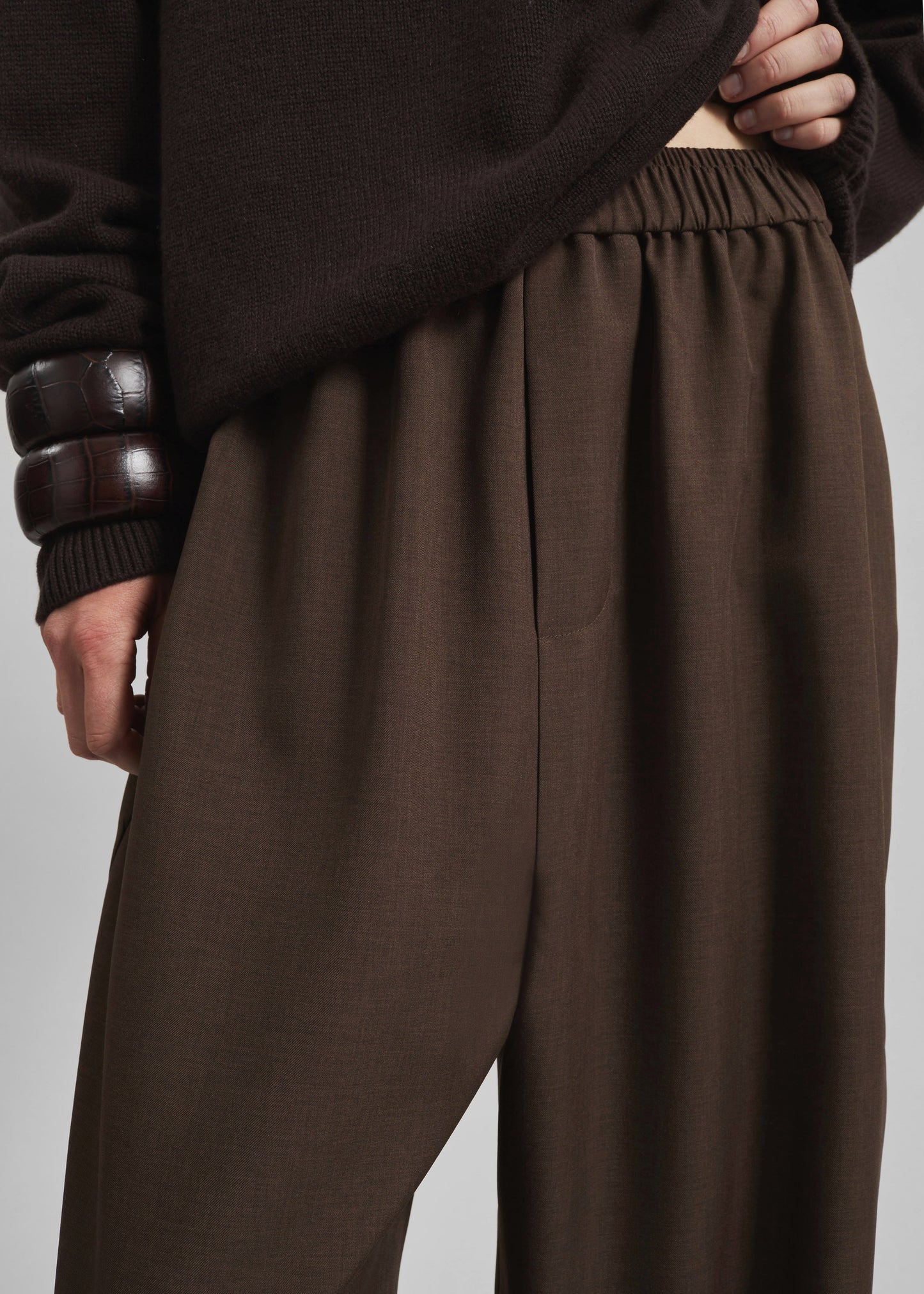 Baxter Track Pants - Dark Brown