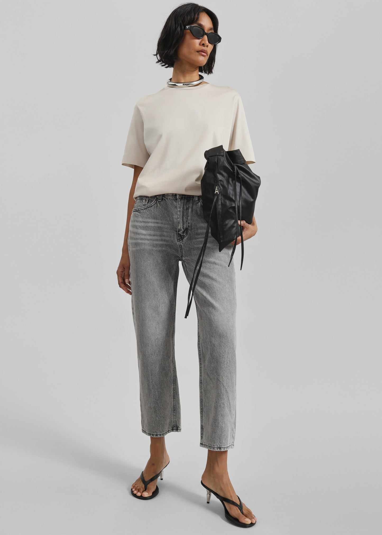 Brannor Straight Leg Jeans - Grey Wash