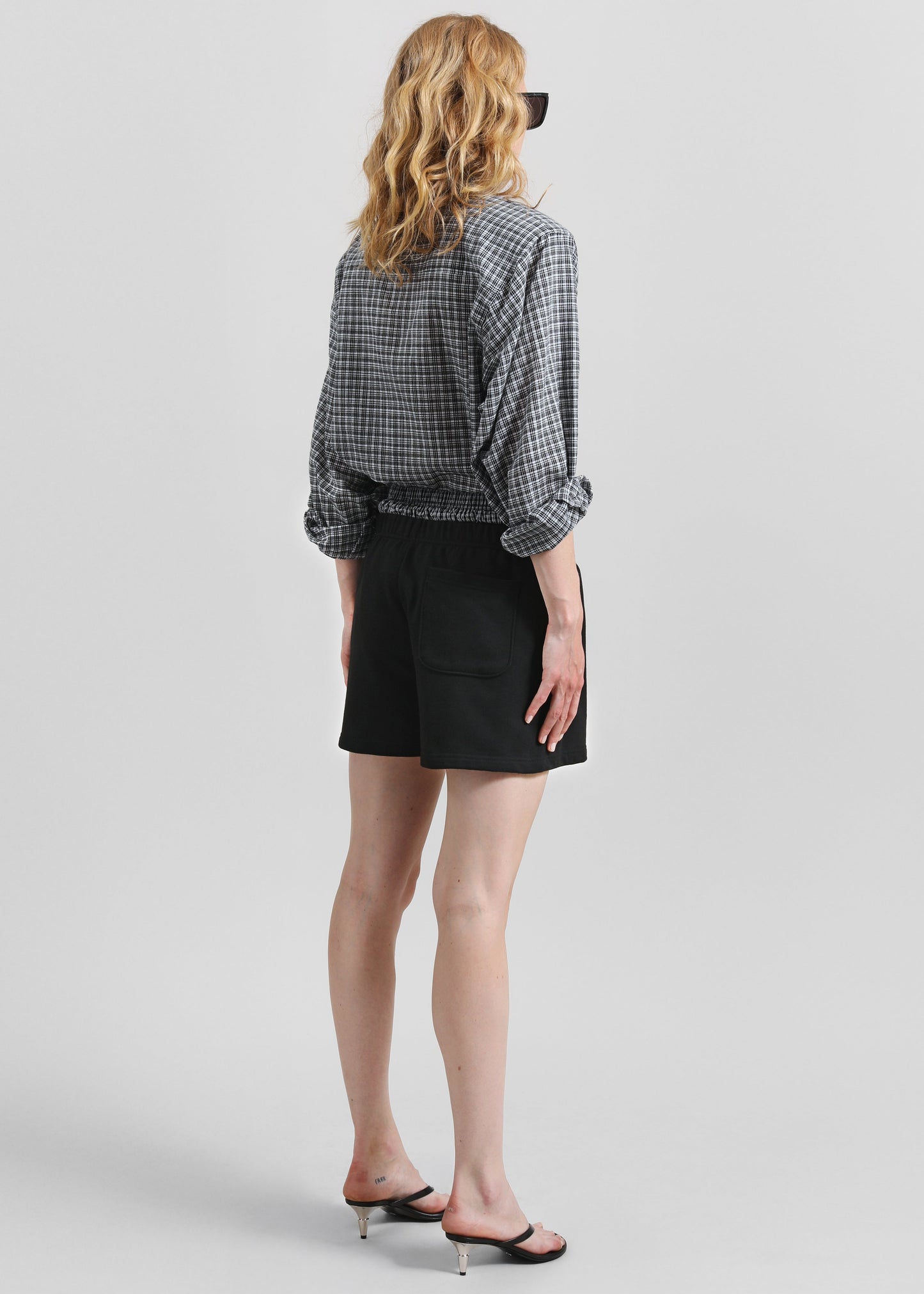Cressy Double Waistband Shorts - Black