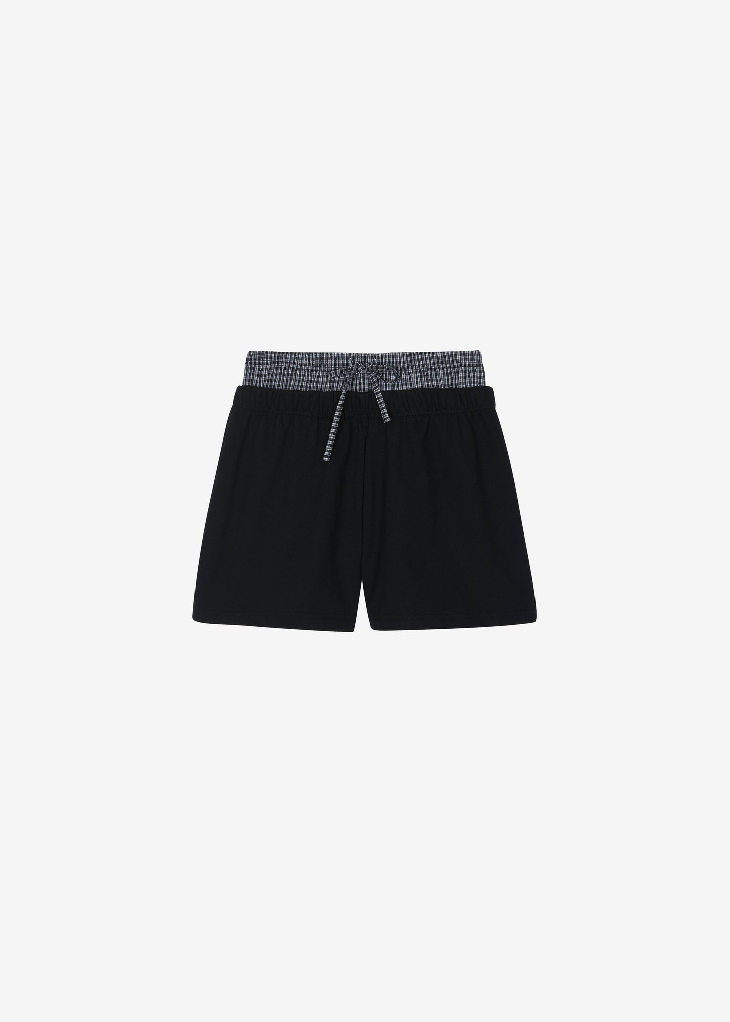 Cressy Double Waistband Shorts - Black