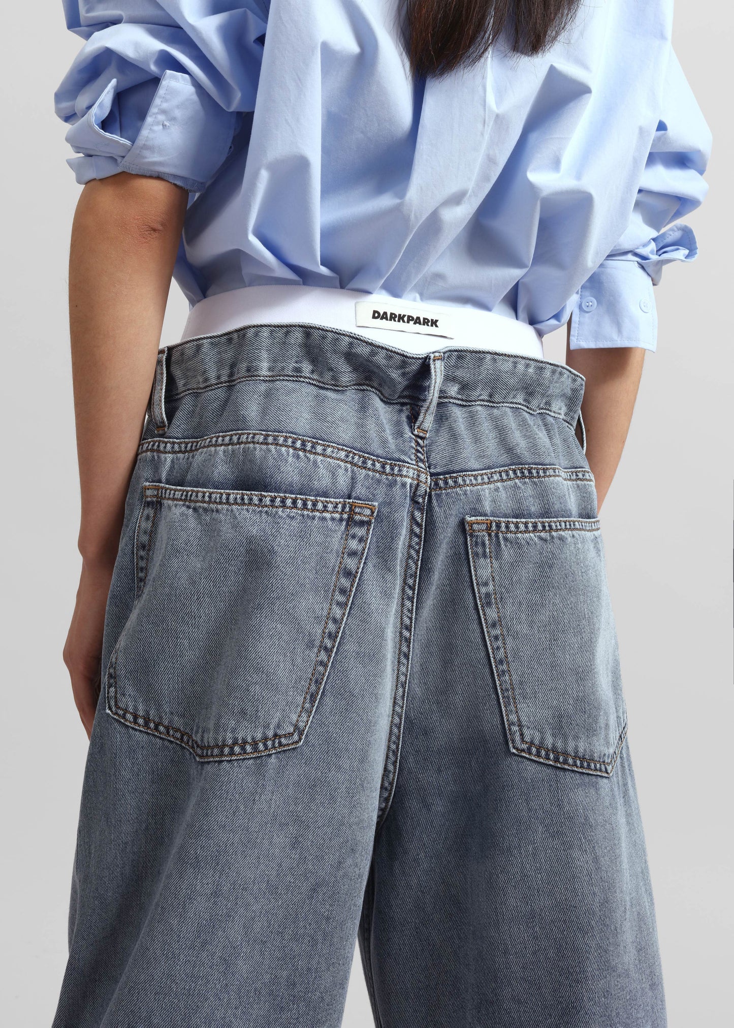 Darkpark Jane Elastic Waist Denim - San Fran Blue