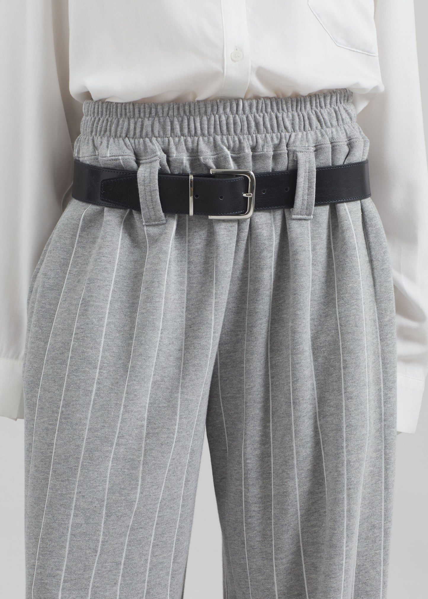 Gisby Striped Joggers - Grey