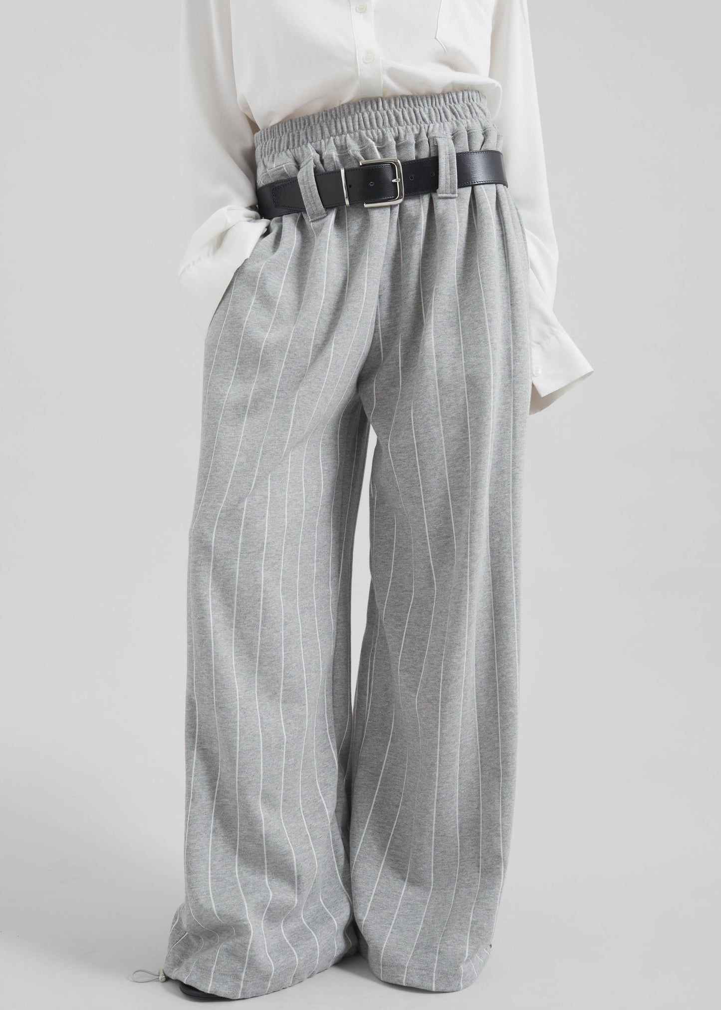 Gisby Striped Joggers - Grey