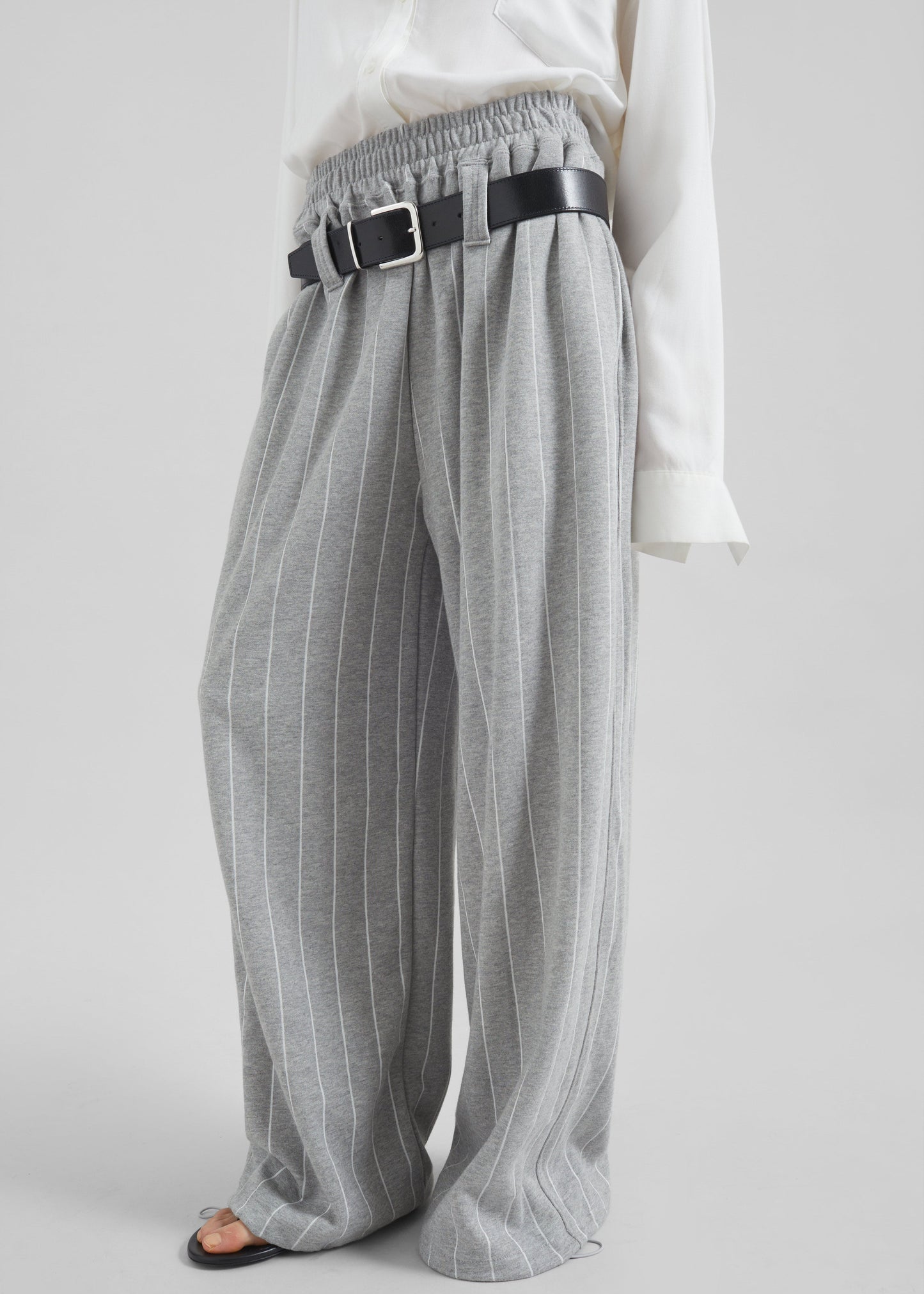 Gisby Striped Joggers - Grey