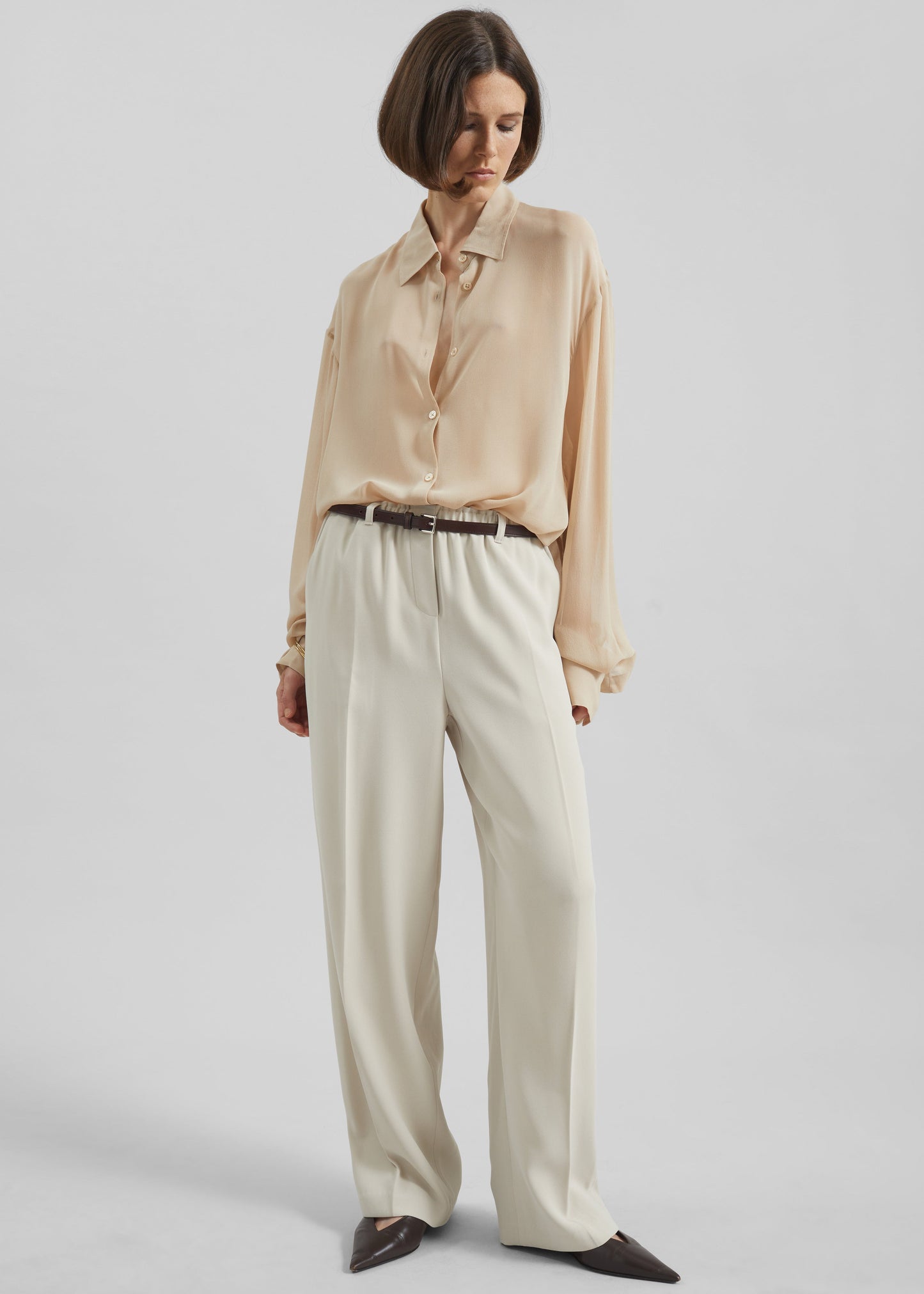 Hamnoy Straight Pants - Light Beige