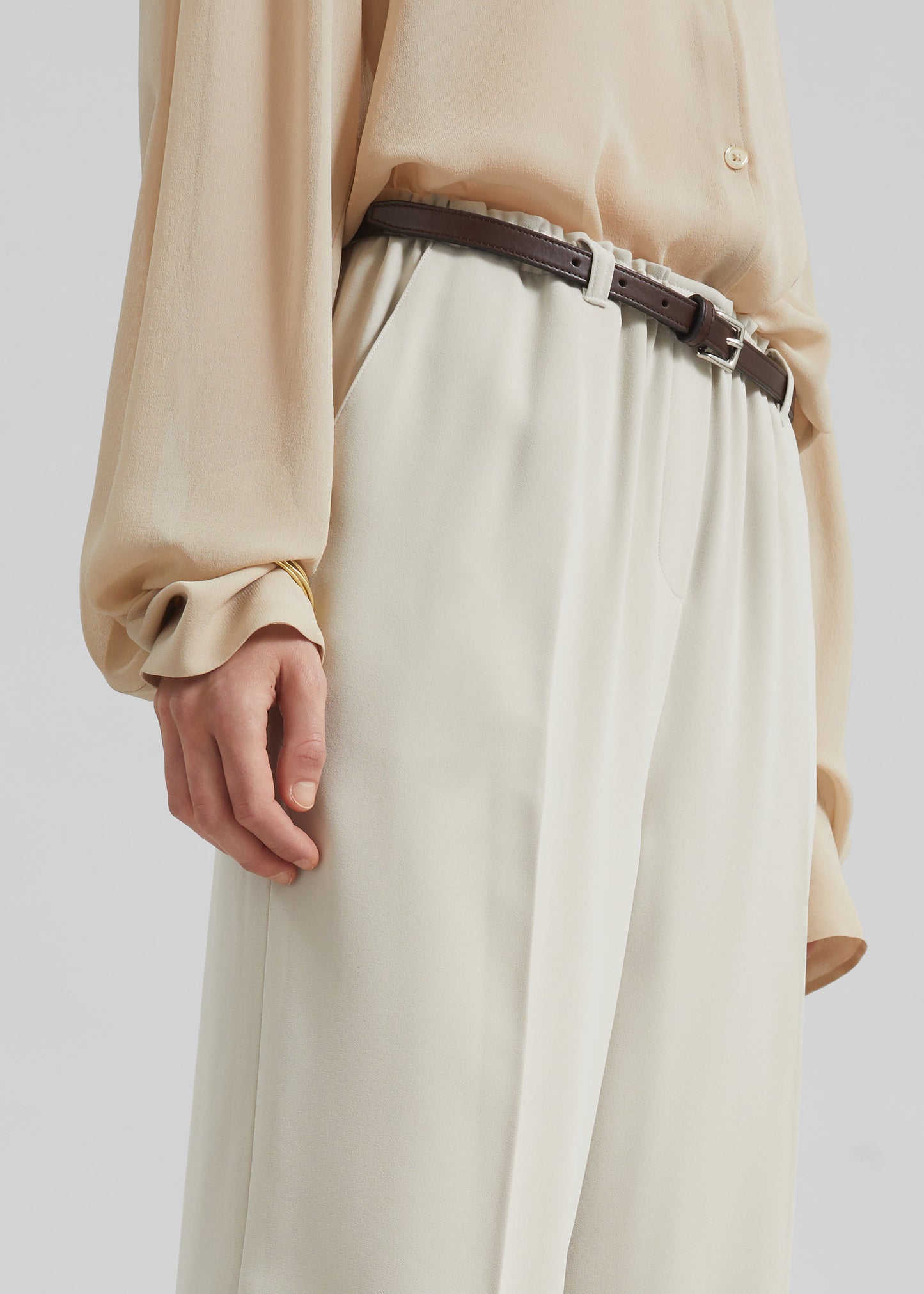 Hamnoy Straight Pants - Light Beige