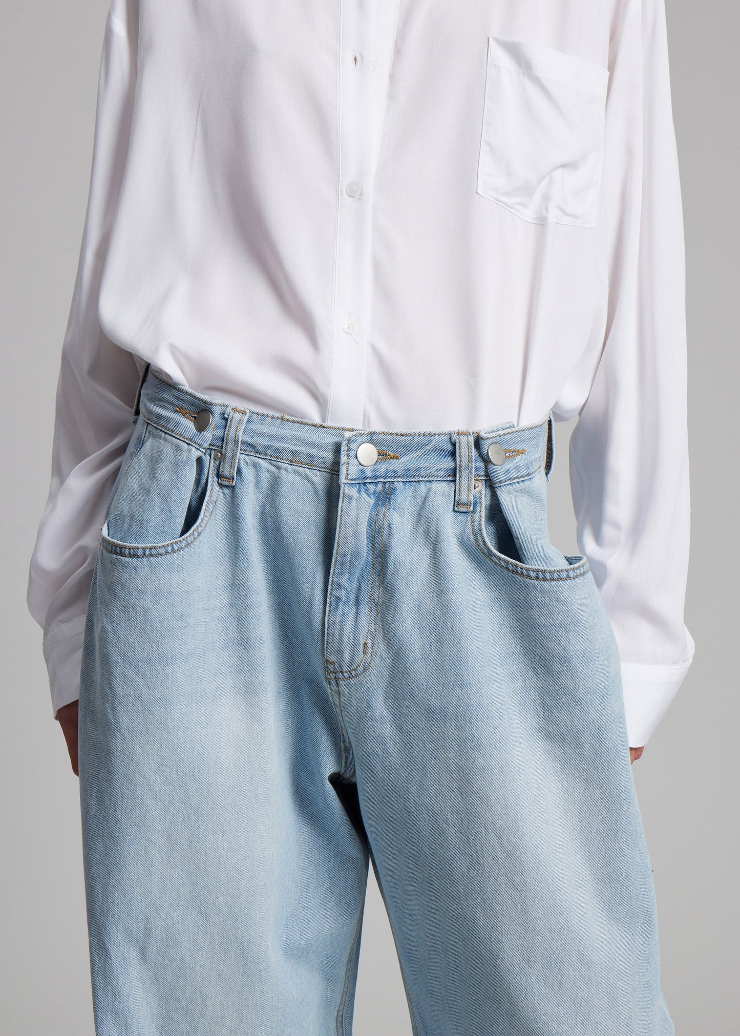 Hayla Denim Pants - Light Wash
