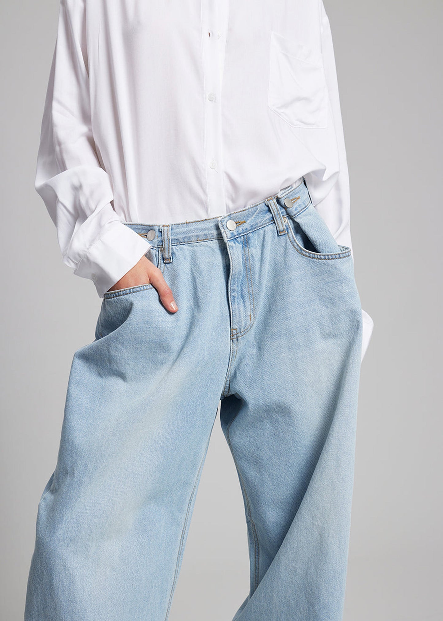 Hayla Denim Pants - Light Wash