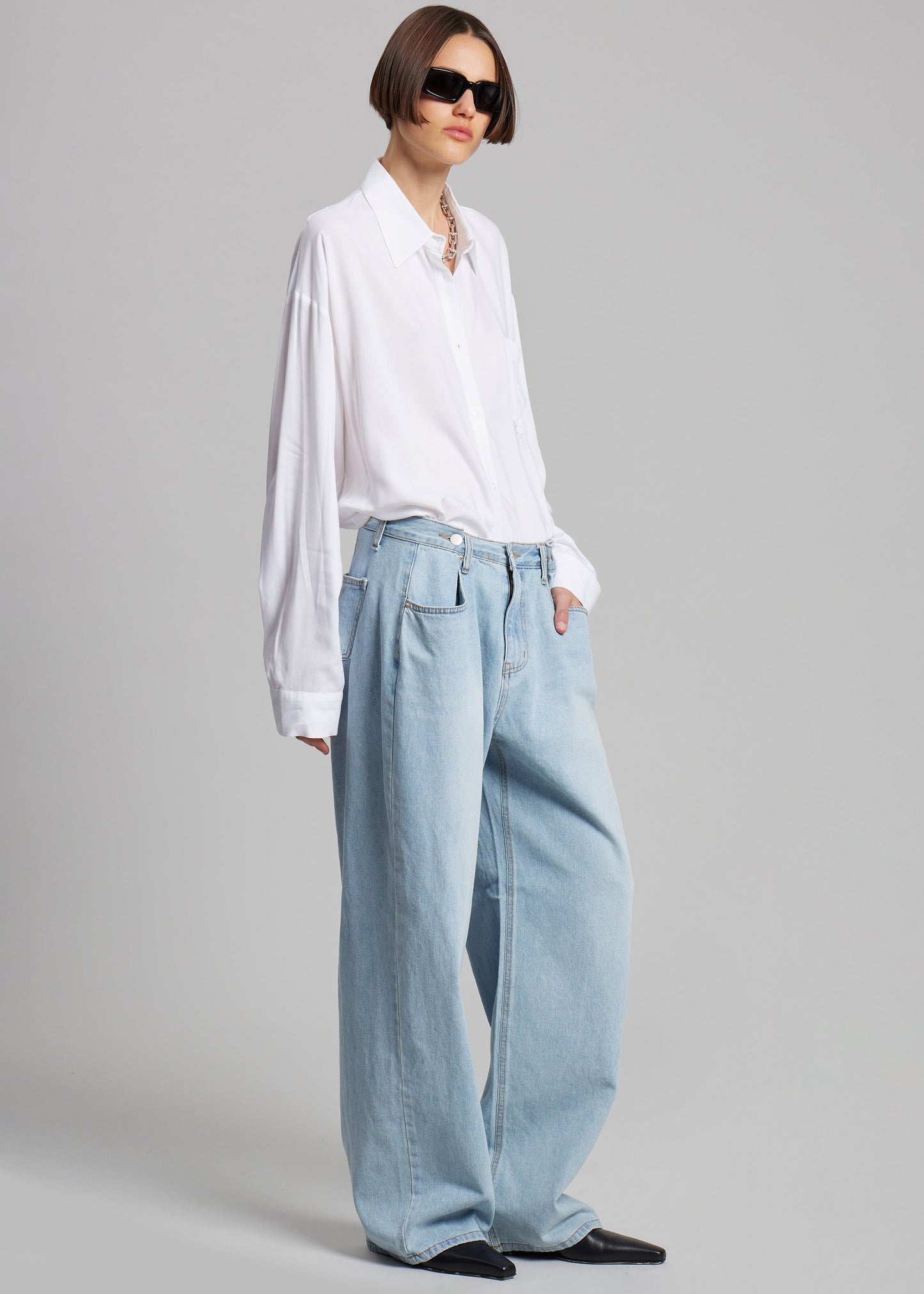 Hayla Denim Pants - Light Wash
