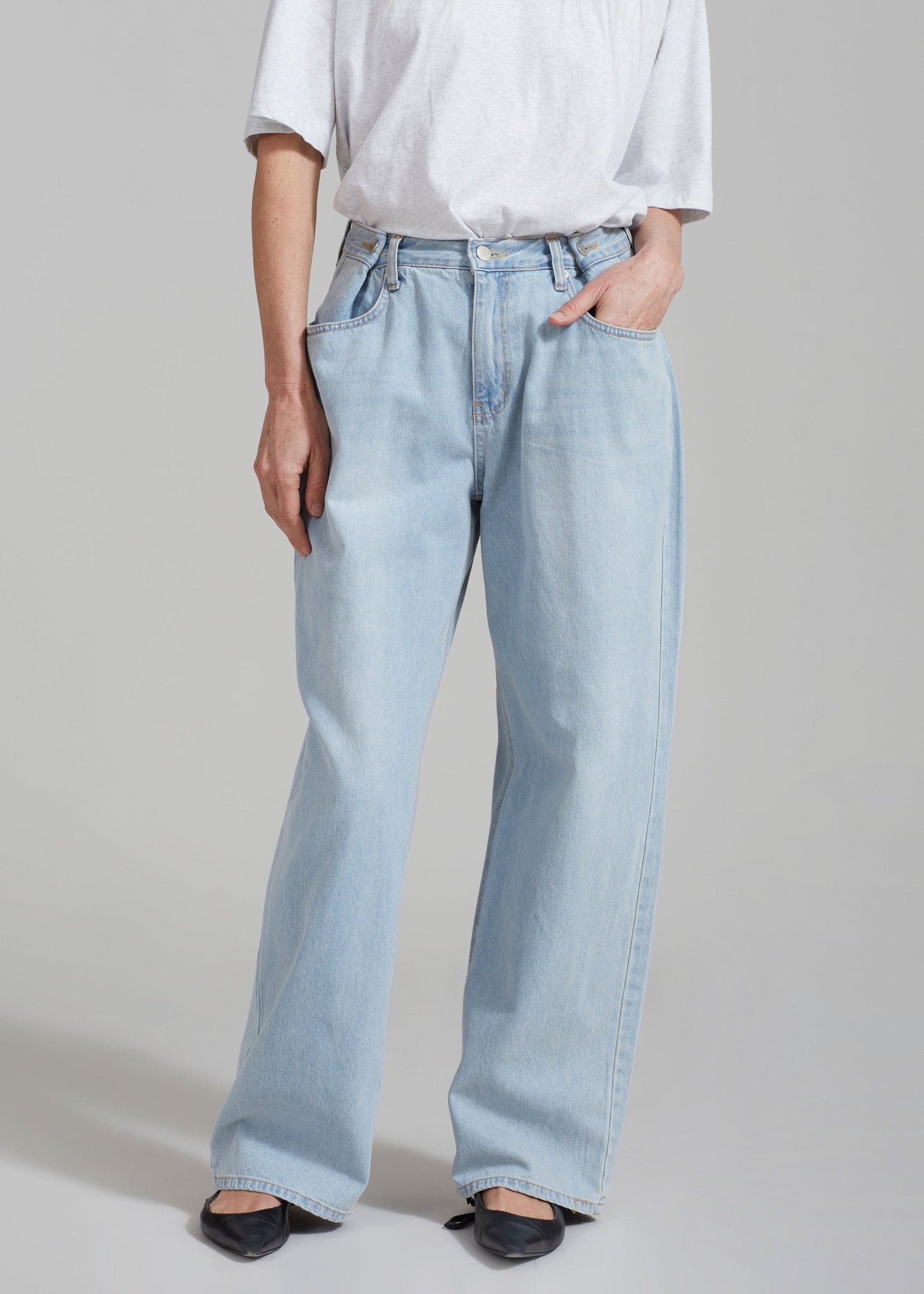 Hayla Denim Pants - Light Wash