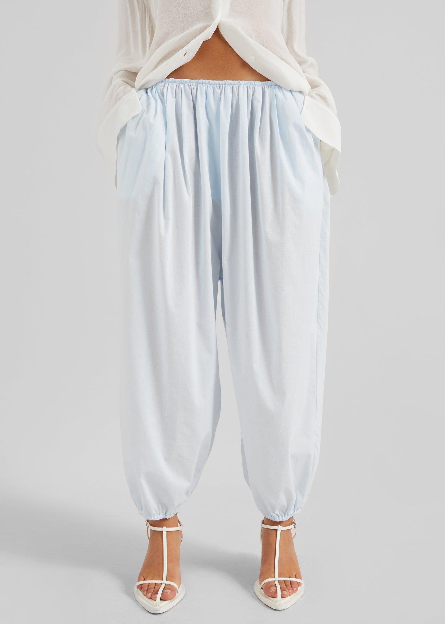 Isorella Balloon Pants - Light Blue