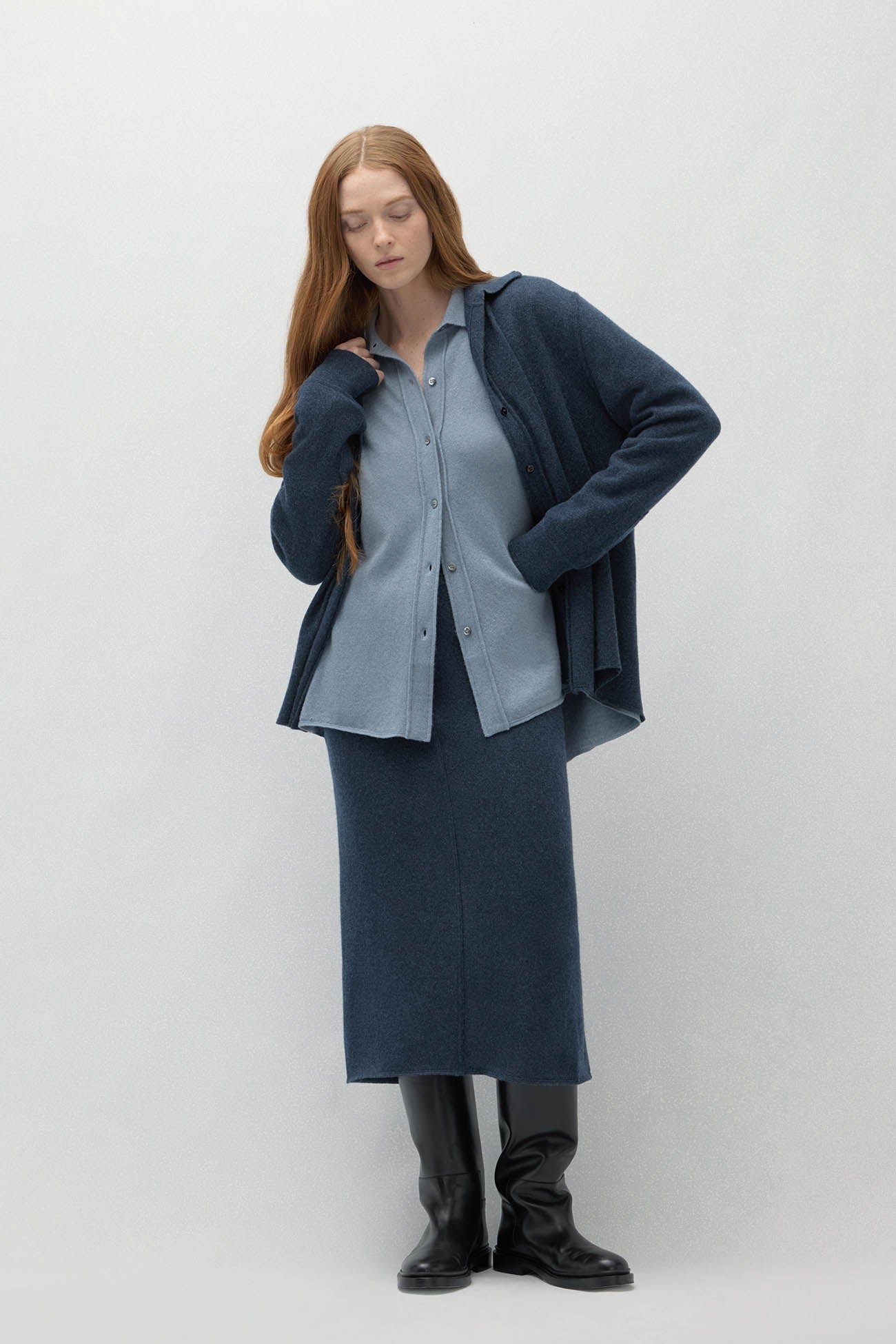 CATANIA DENIM CASHMERE SHIRT