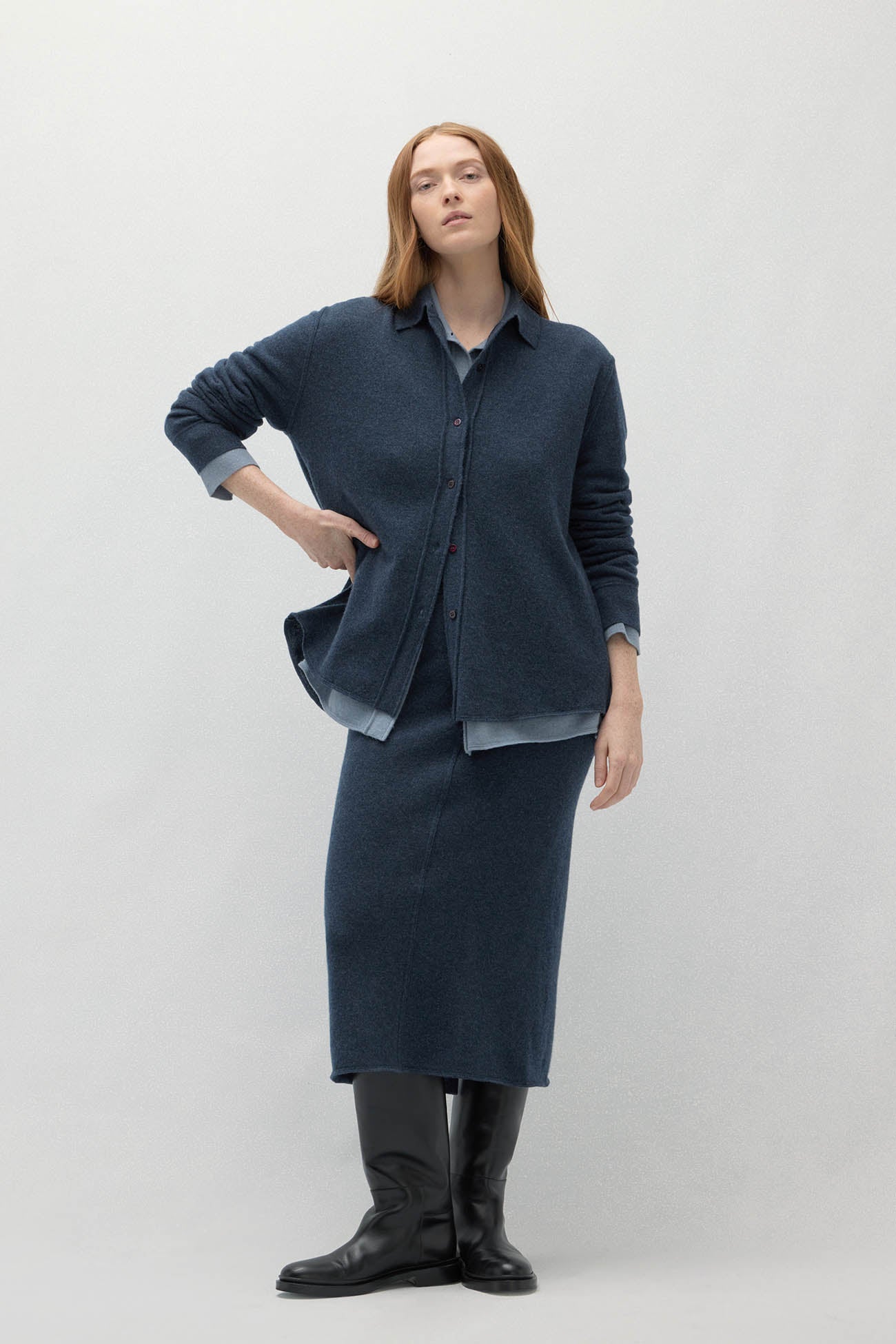 CATANIA DENIM CASHMERE SHIRT