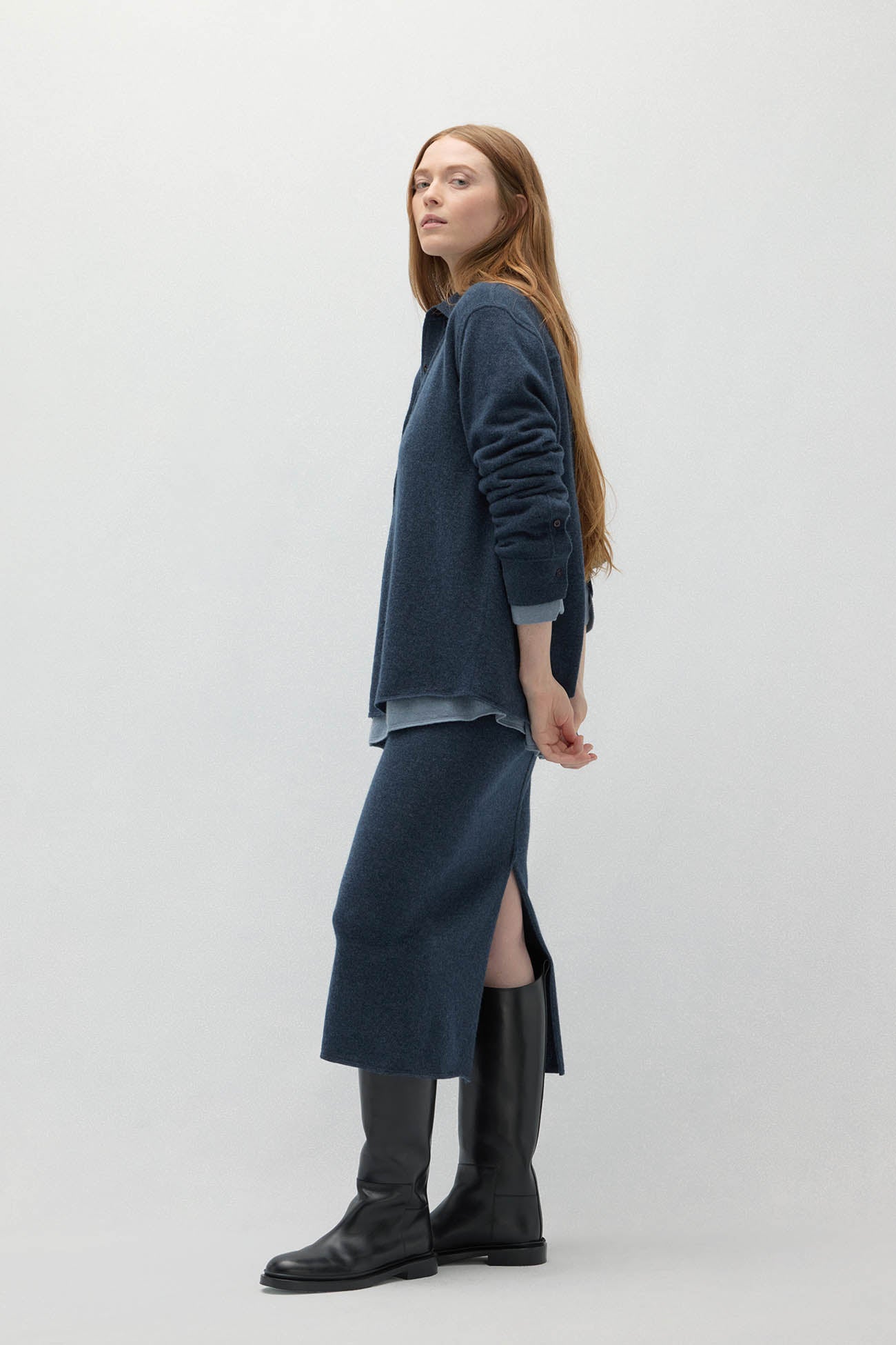 CATANIA DENIM CASHMERE SHIRT