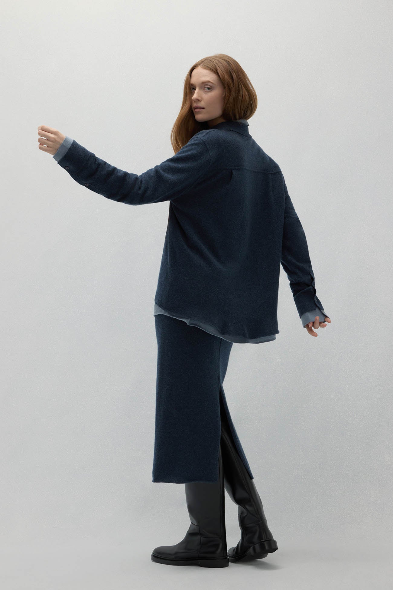 CATANIA DENIM CASHMERE SHIRT