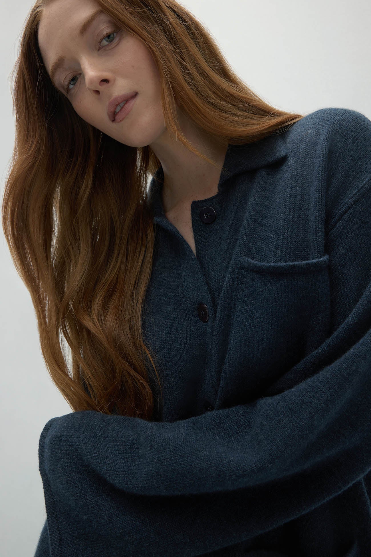 ROME DENIM CASHMERE CHORE JACKET