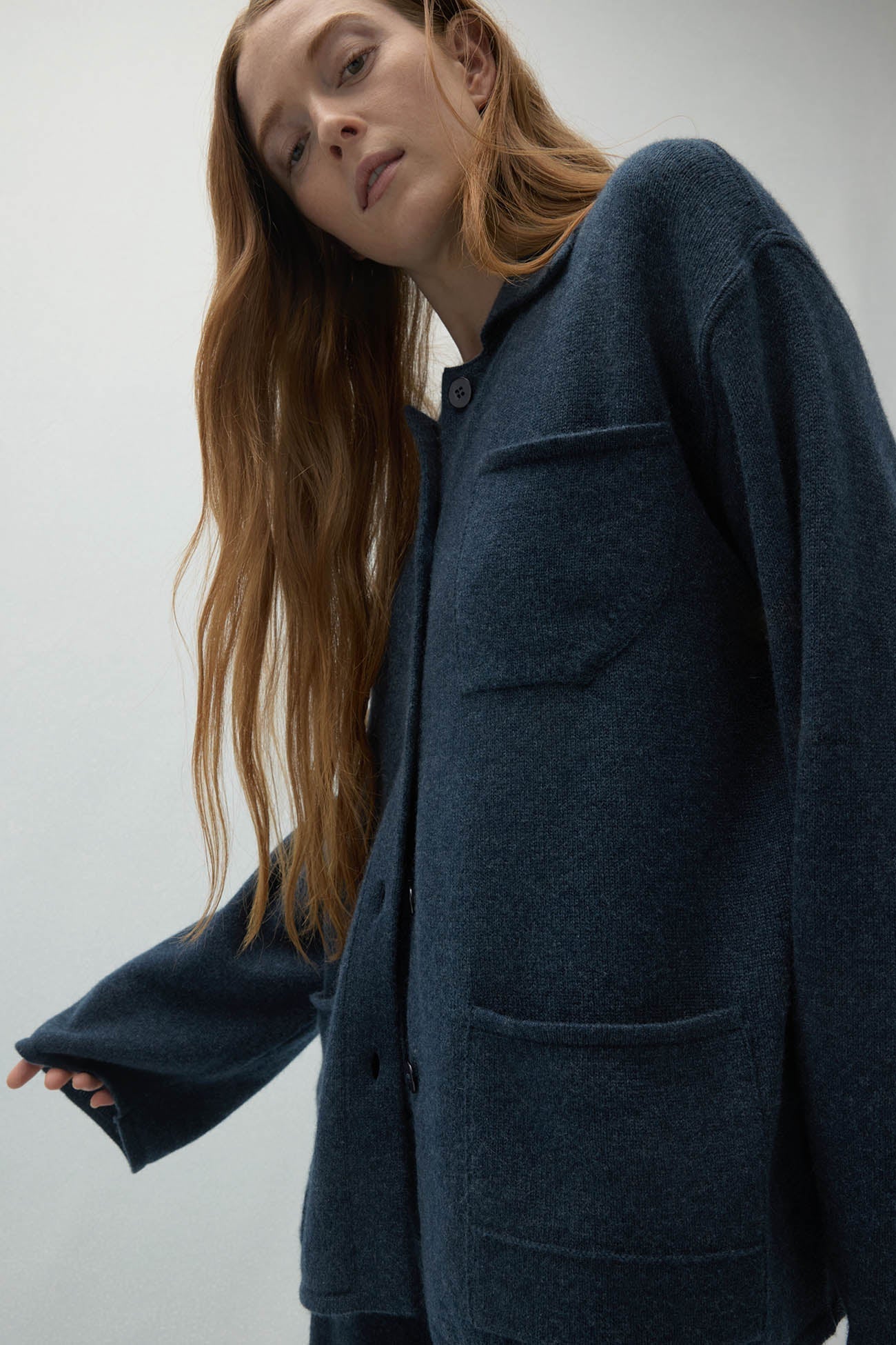 ROME DENIM CASHMERE CHORE JACKET