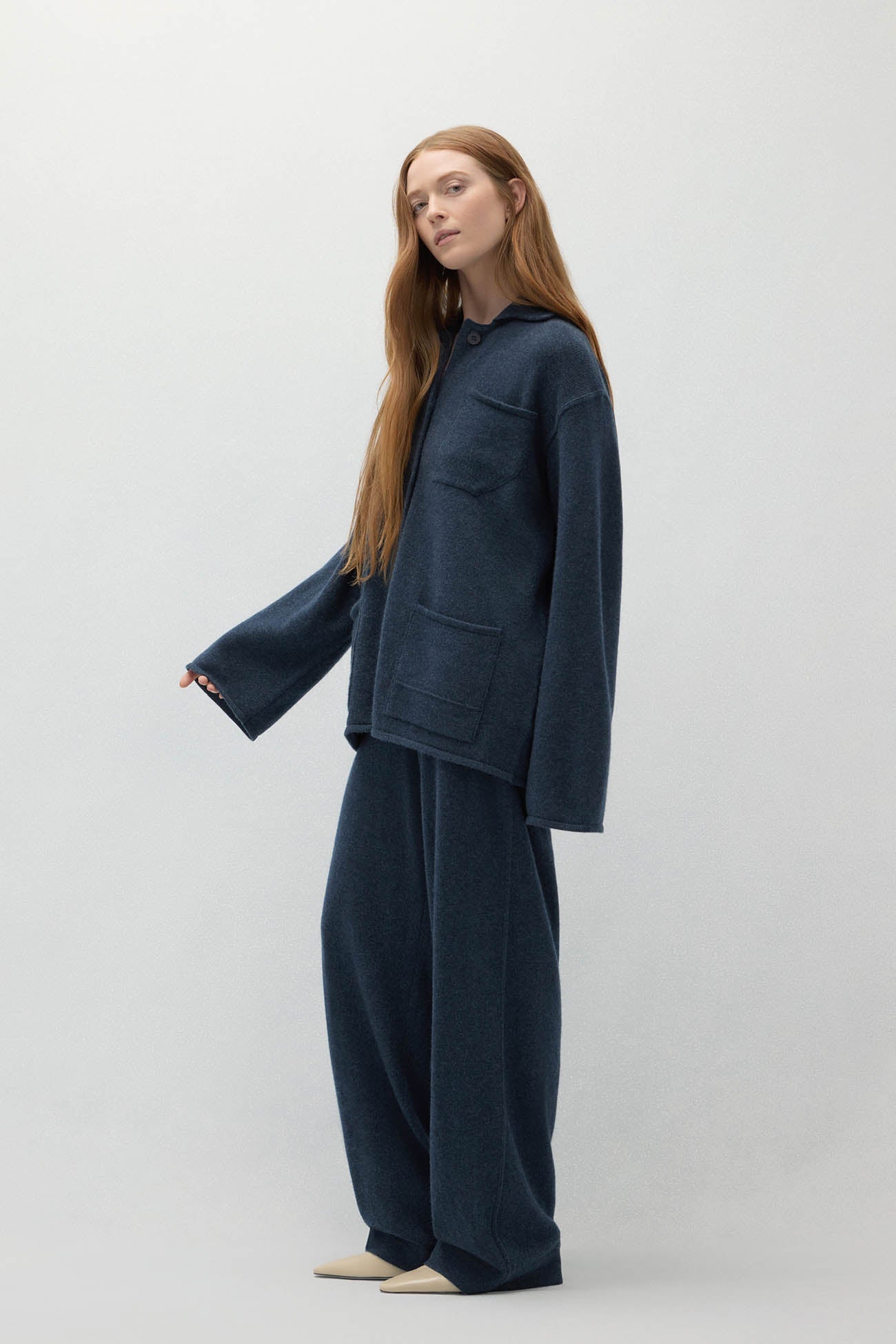 ROME DENIM CASHMERE CHORE JACKET