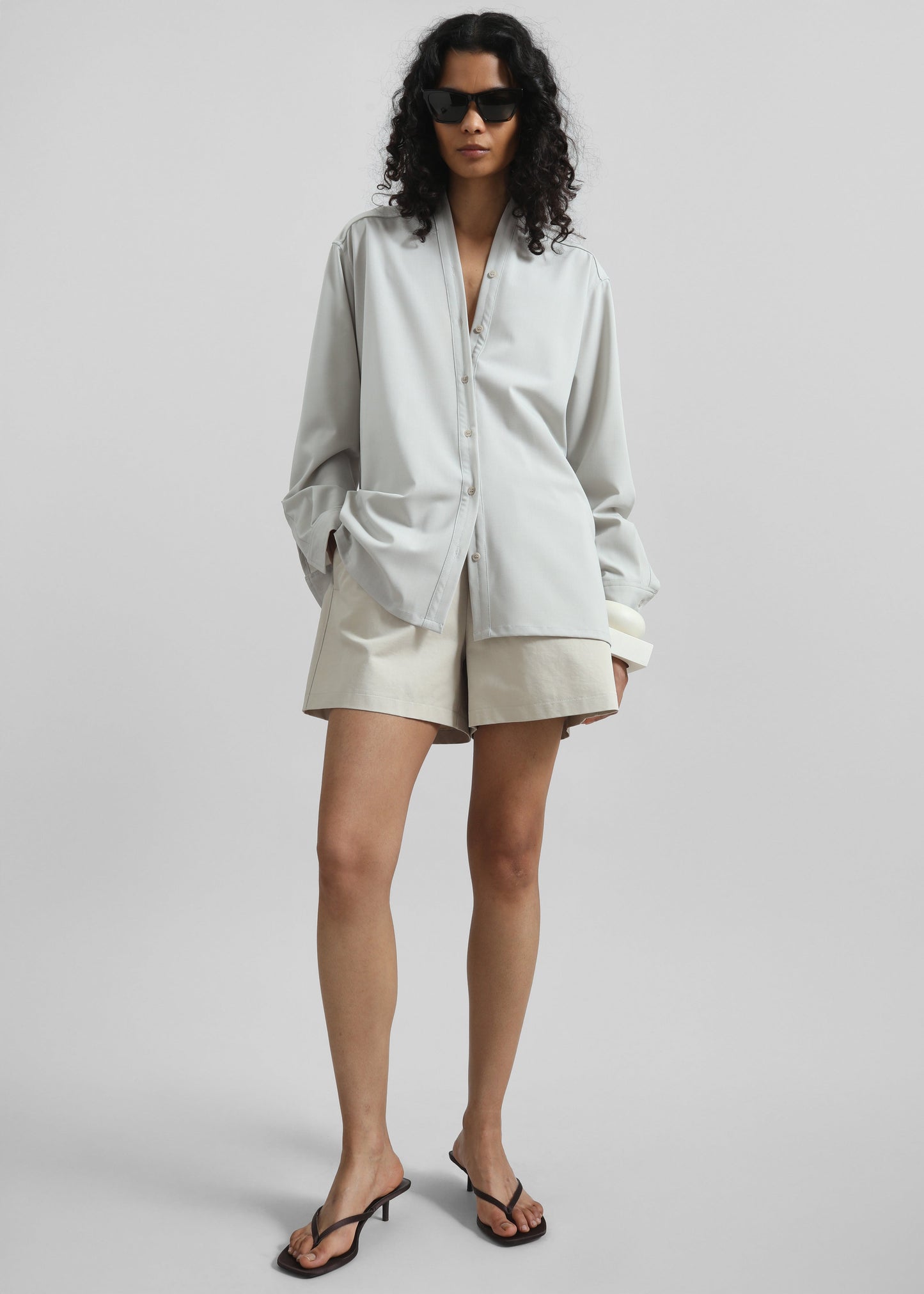 Jelsa Cotton Shorts - Beige