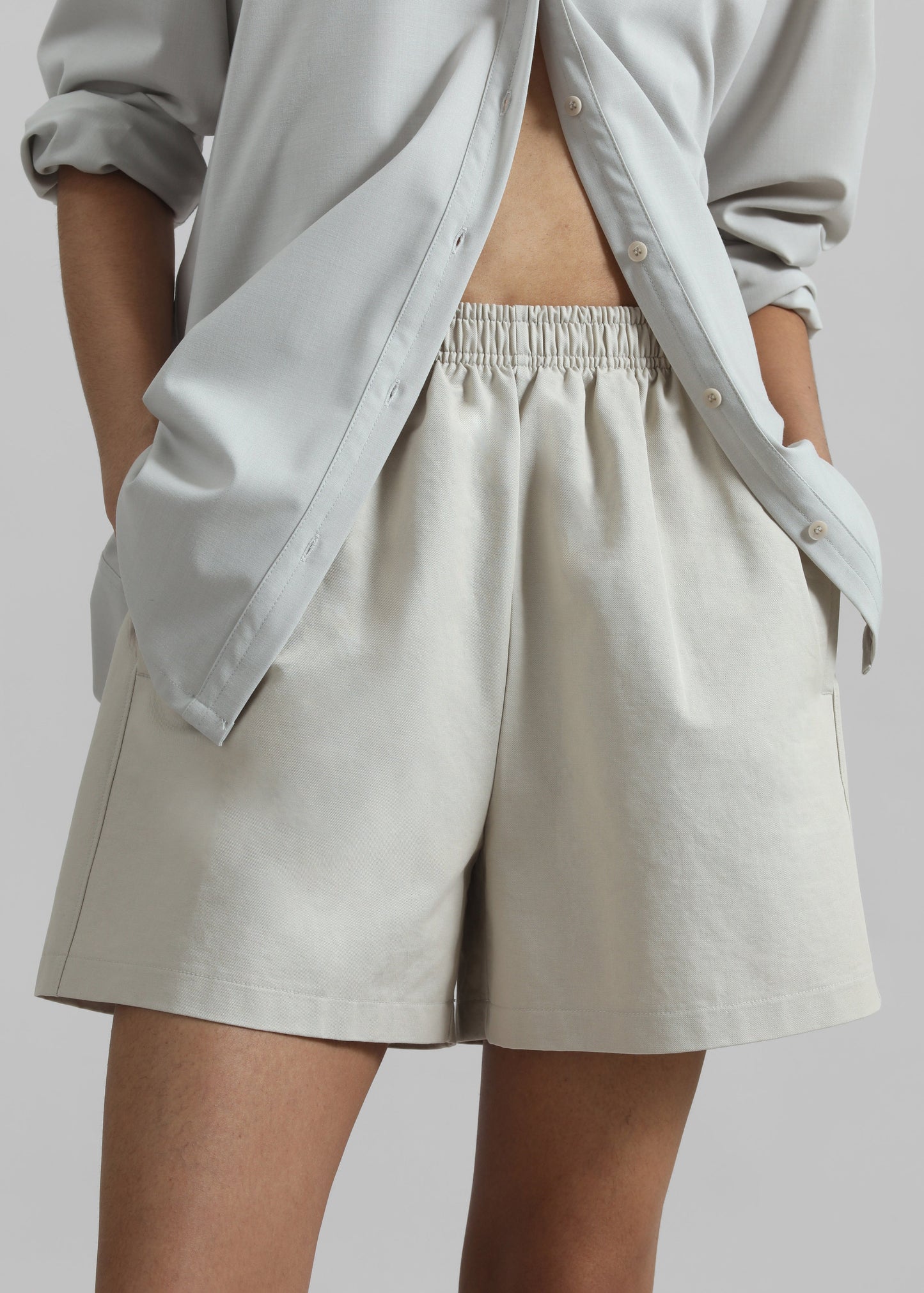 Jelsa Cotton Shorts - Beige