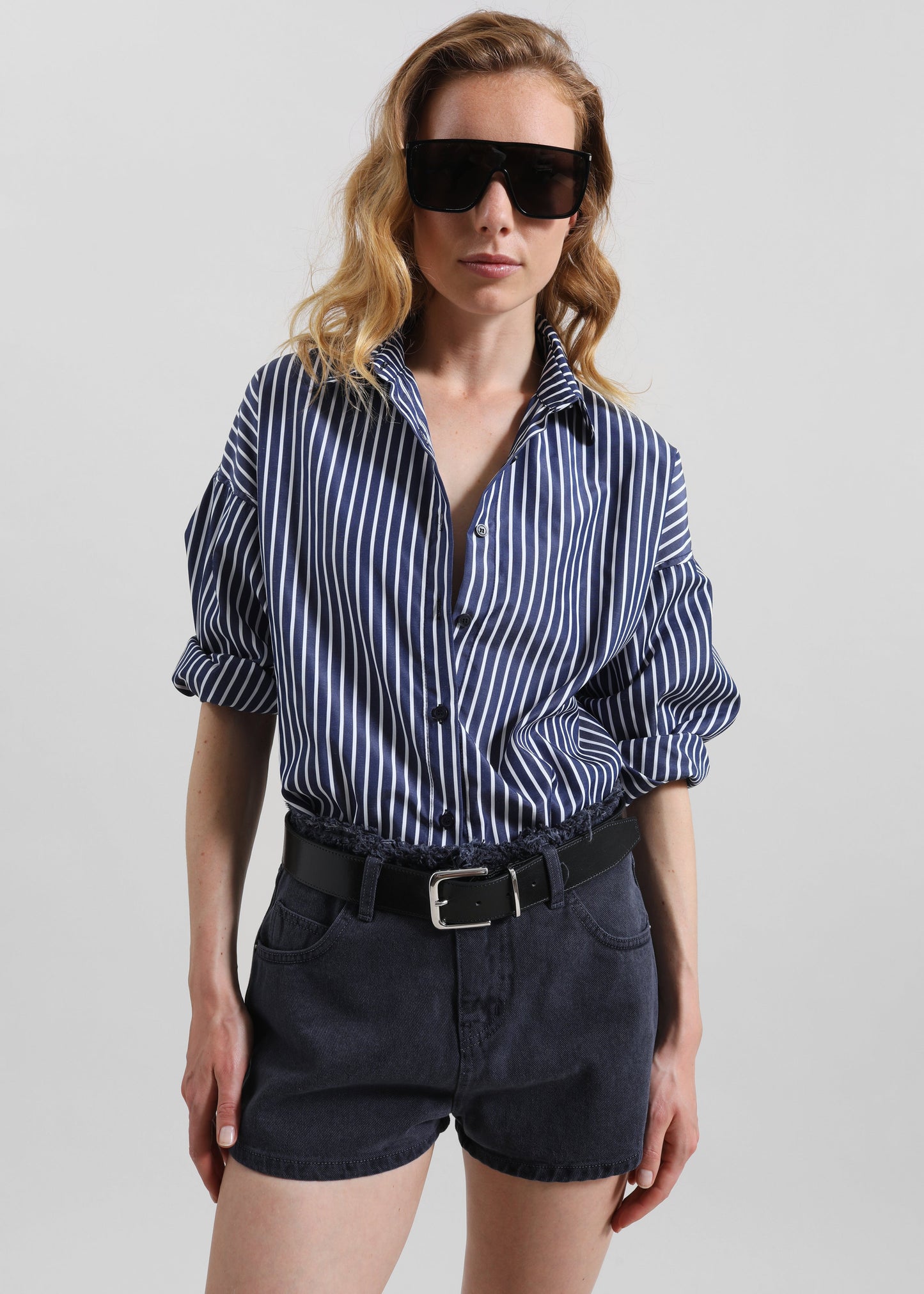 Kiso Denim Shorts - Navy