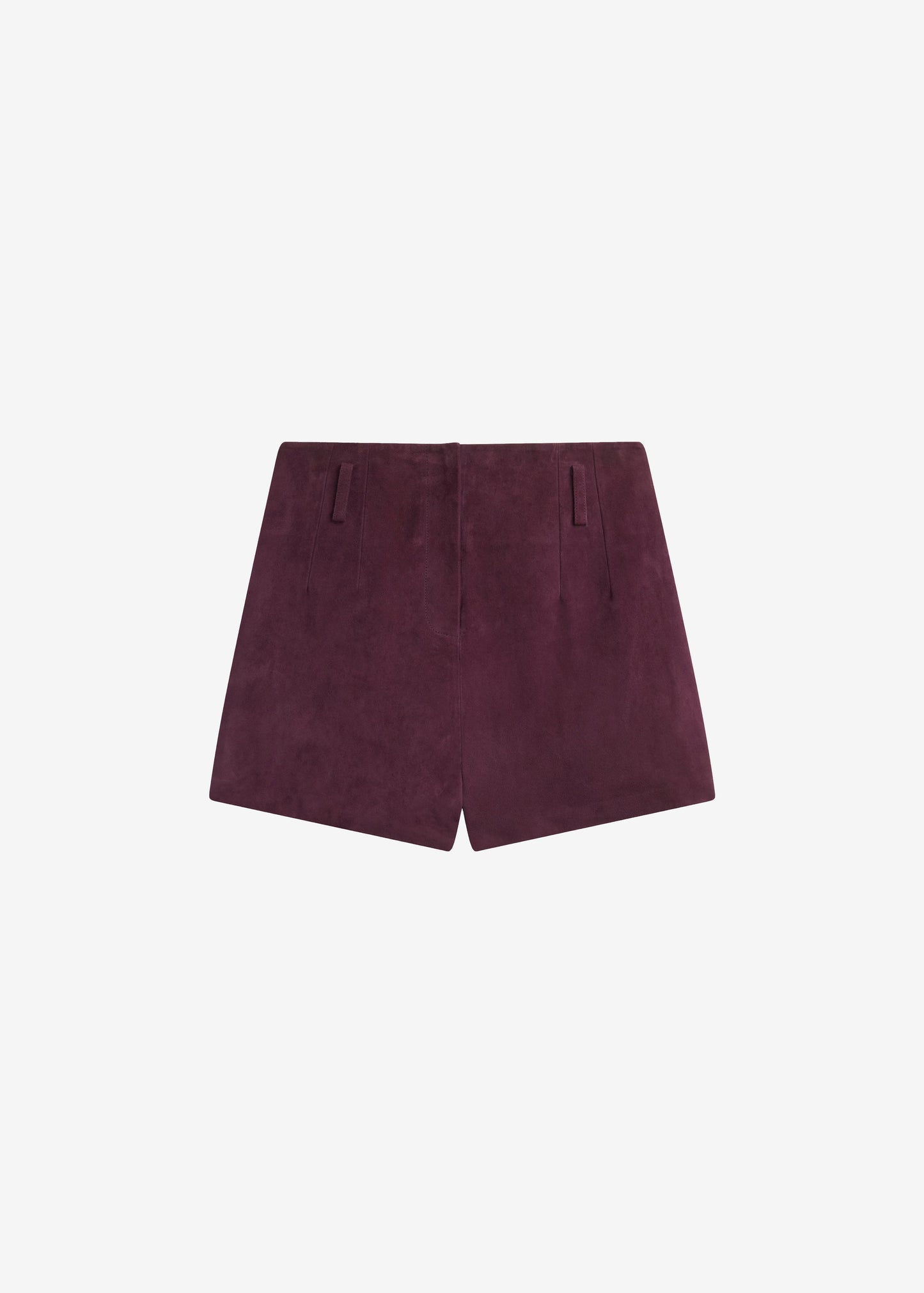Lise Suede Shorts - Burgundy