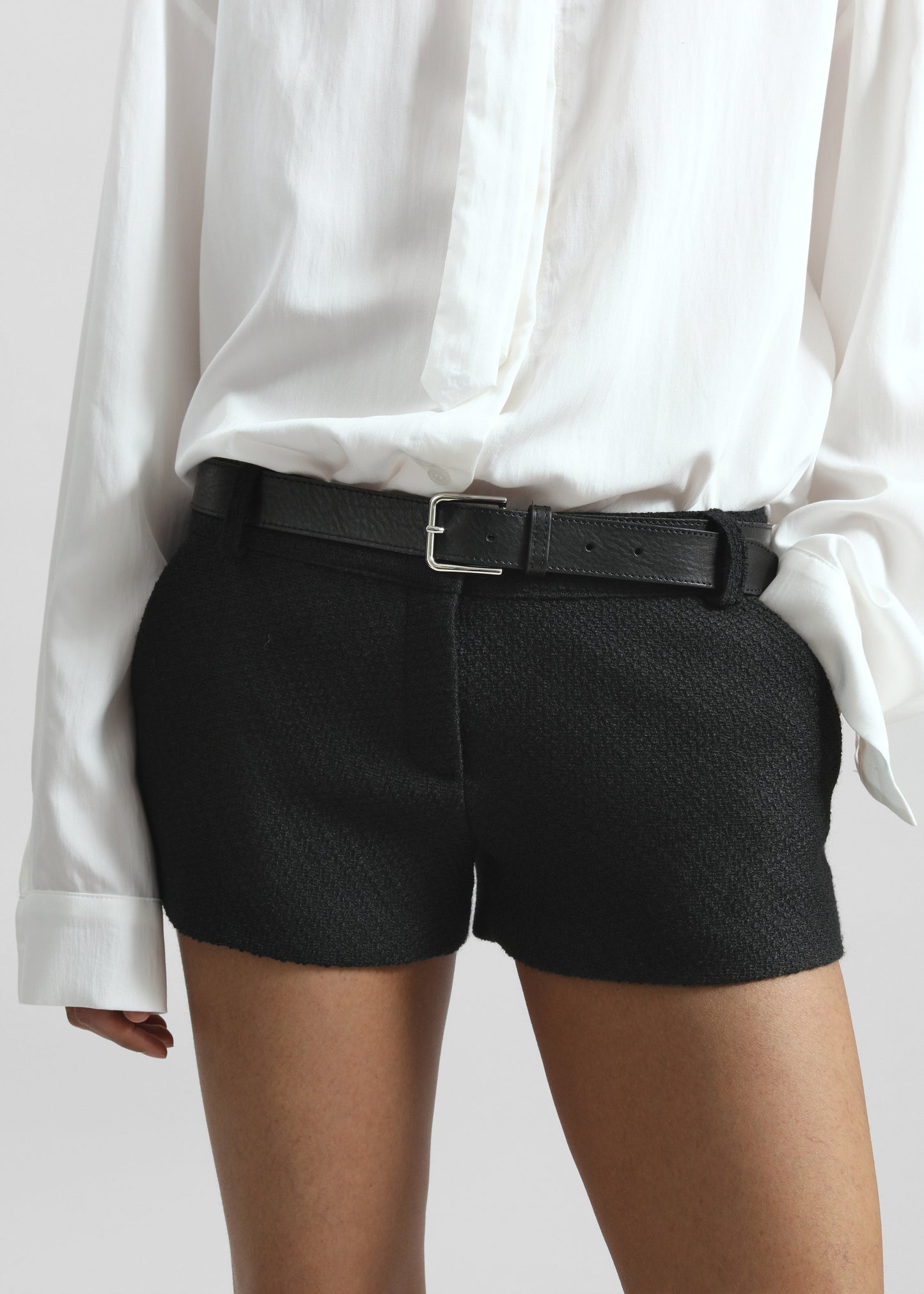 Lisette Tweed Hot Pants - Black