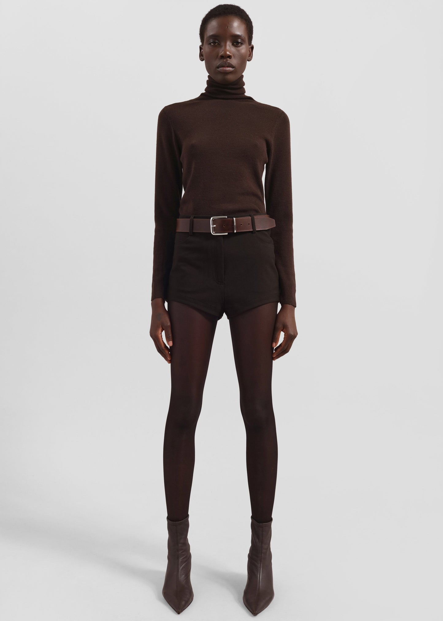 Loen Hot Pants - Brown