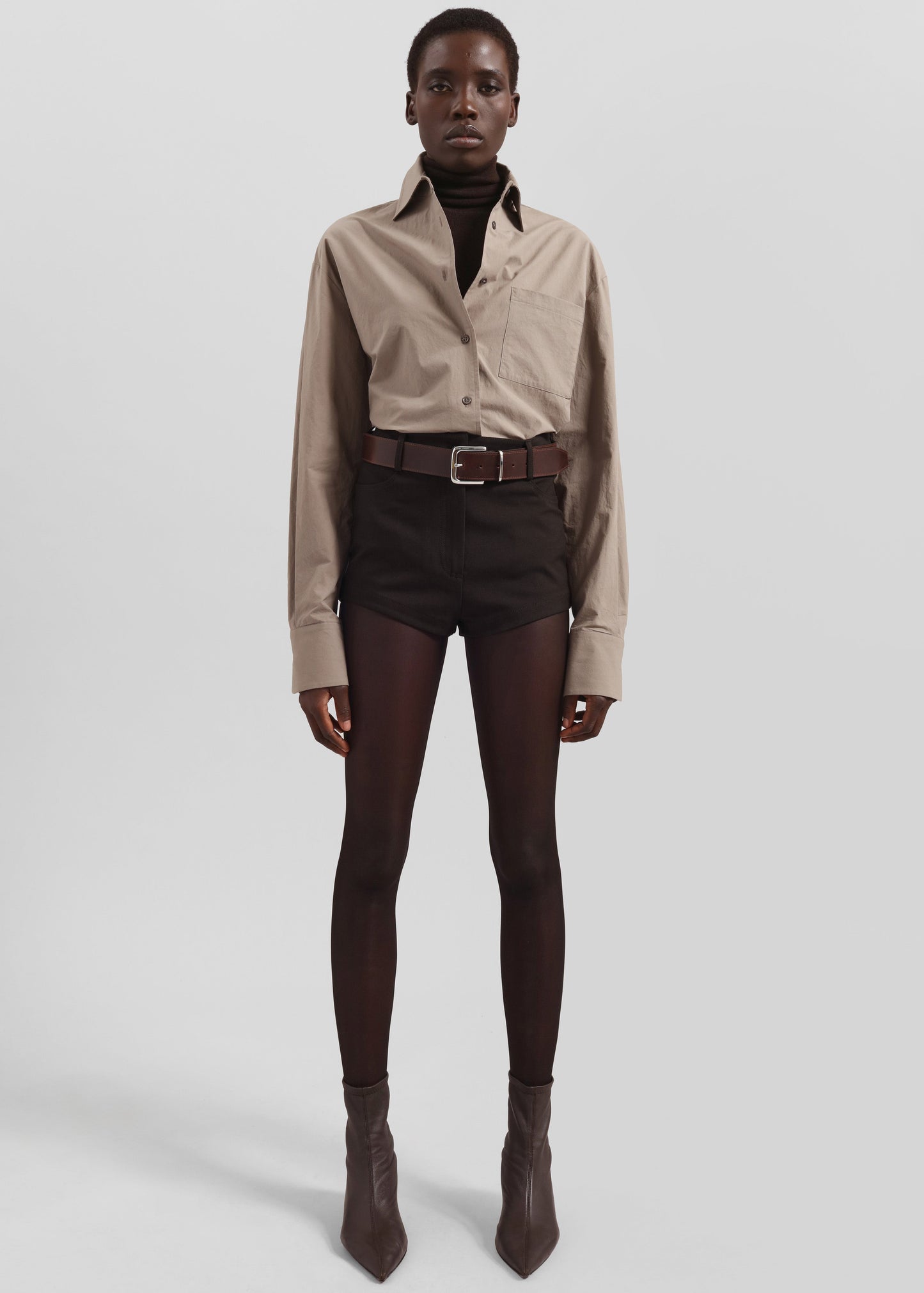 Loen Hot Pants - Brown
