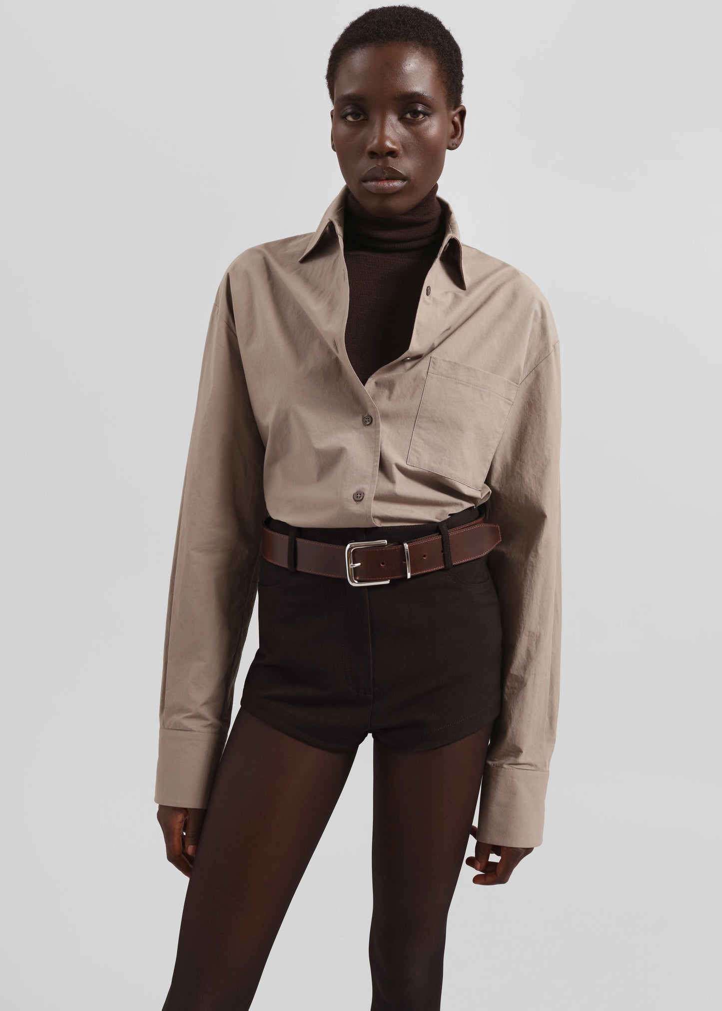 Loen Hot Pants - Brown