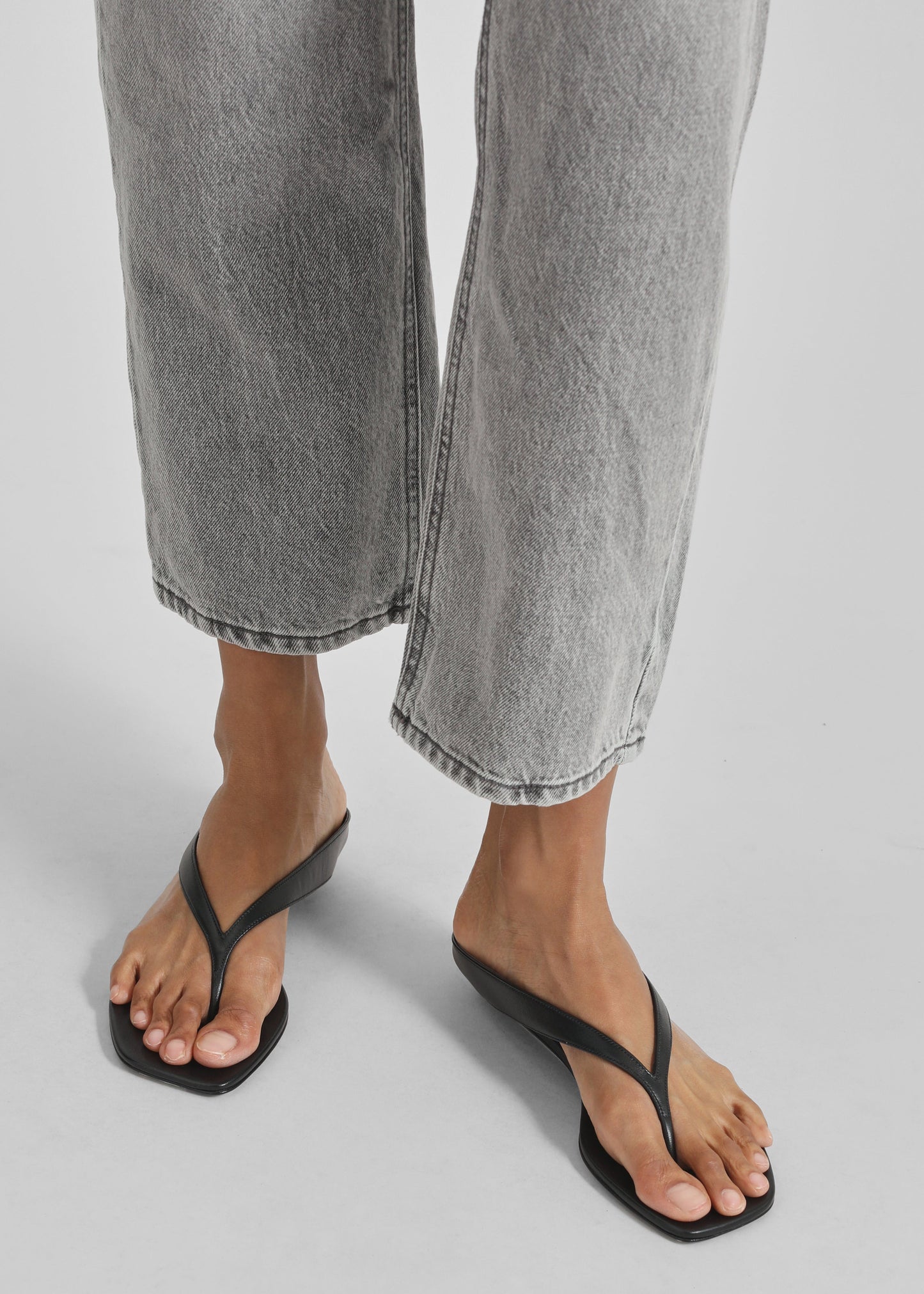 Loulou de Saison Coda Nappa Leather Sandals - Black