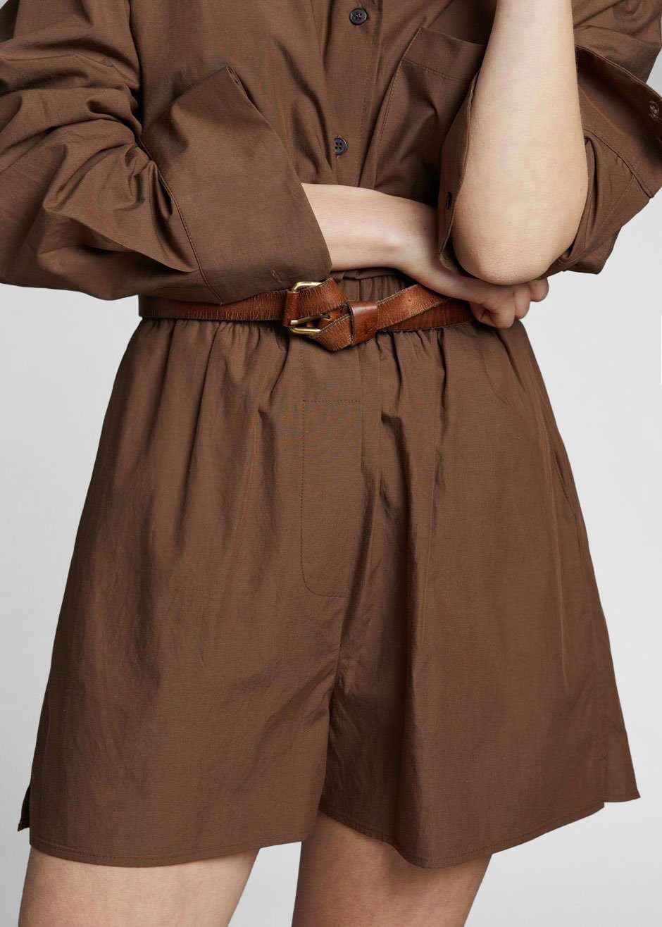 Lui Organic Cotton Boxer Short - Chocolate