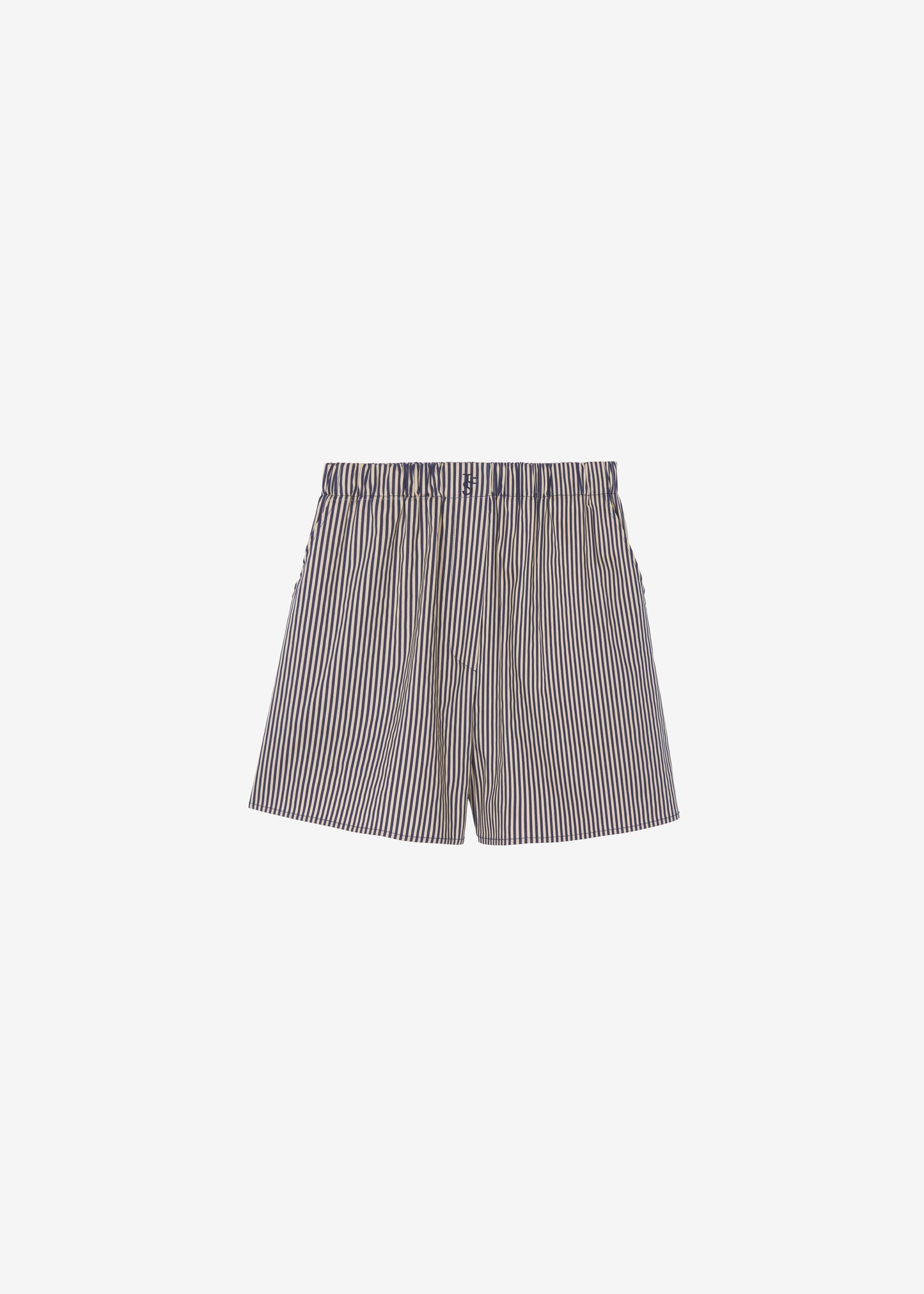 Lui Boxer Shorts - Beige/Navy Stripe
