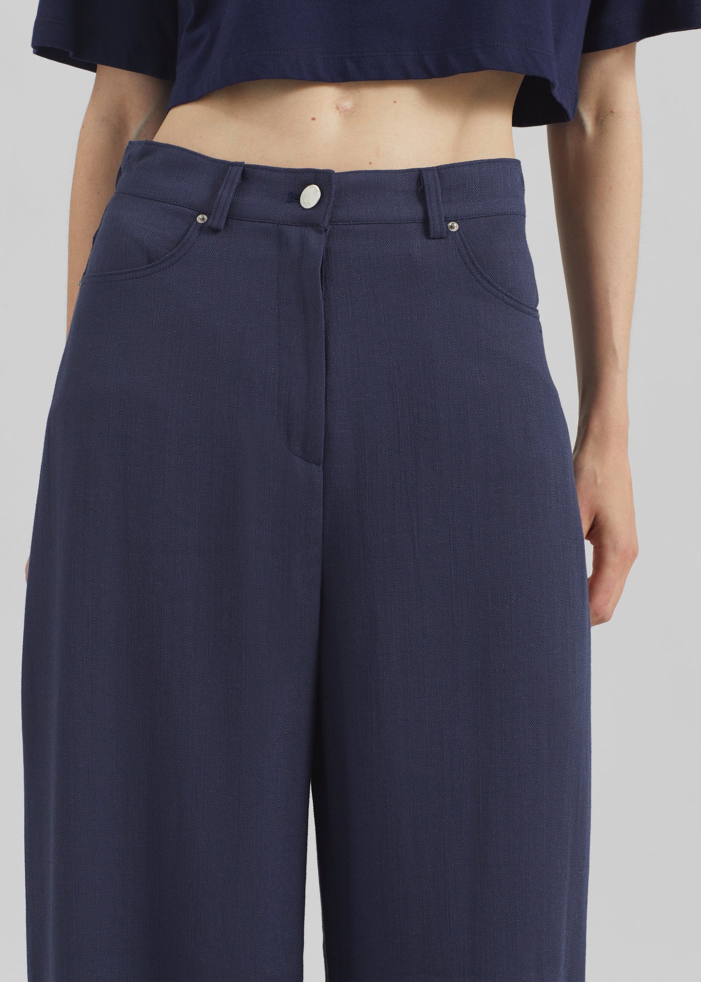 Mapello Wide Leg Pants - Navy