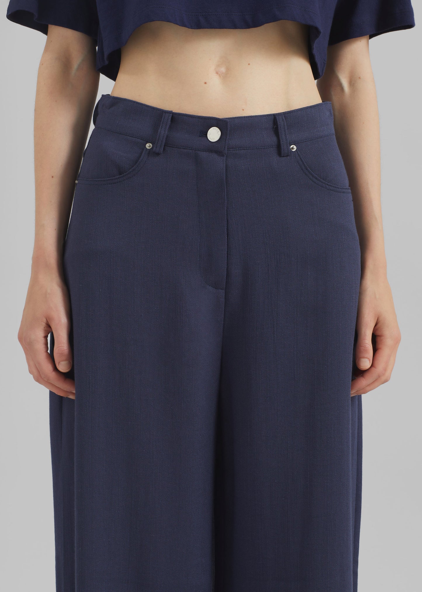 Mapello Wide Leg Pants - Navy