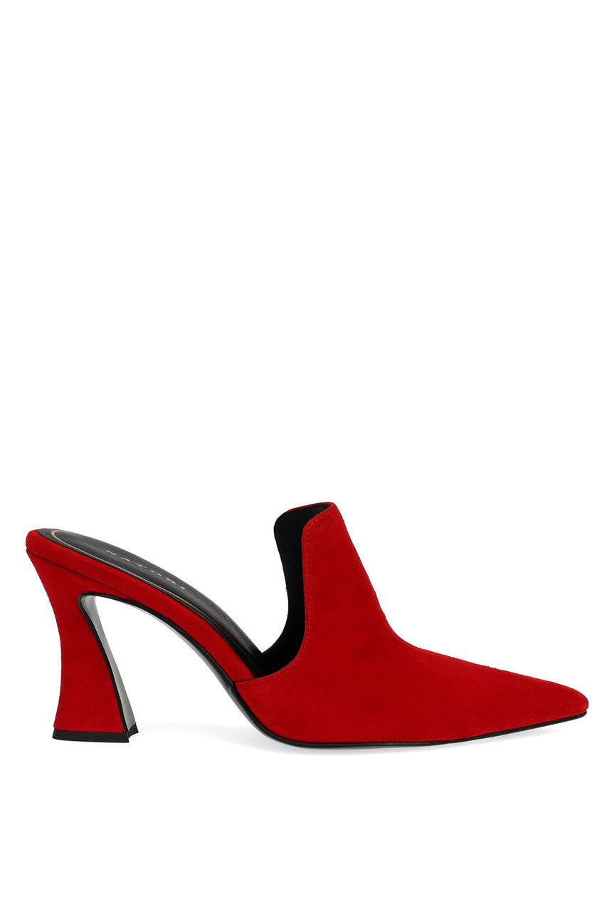 Minh Suede Heel Mule