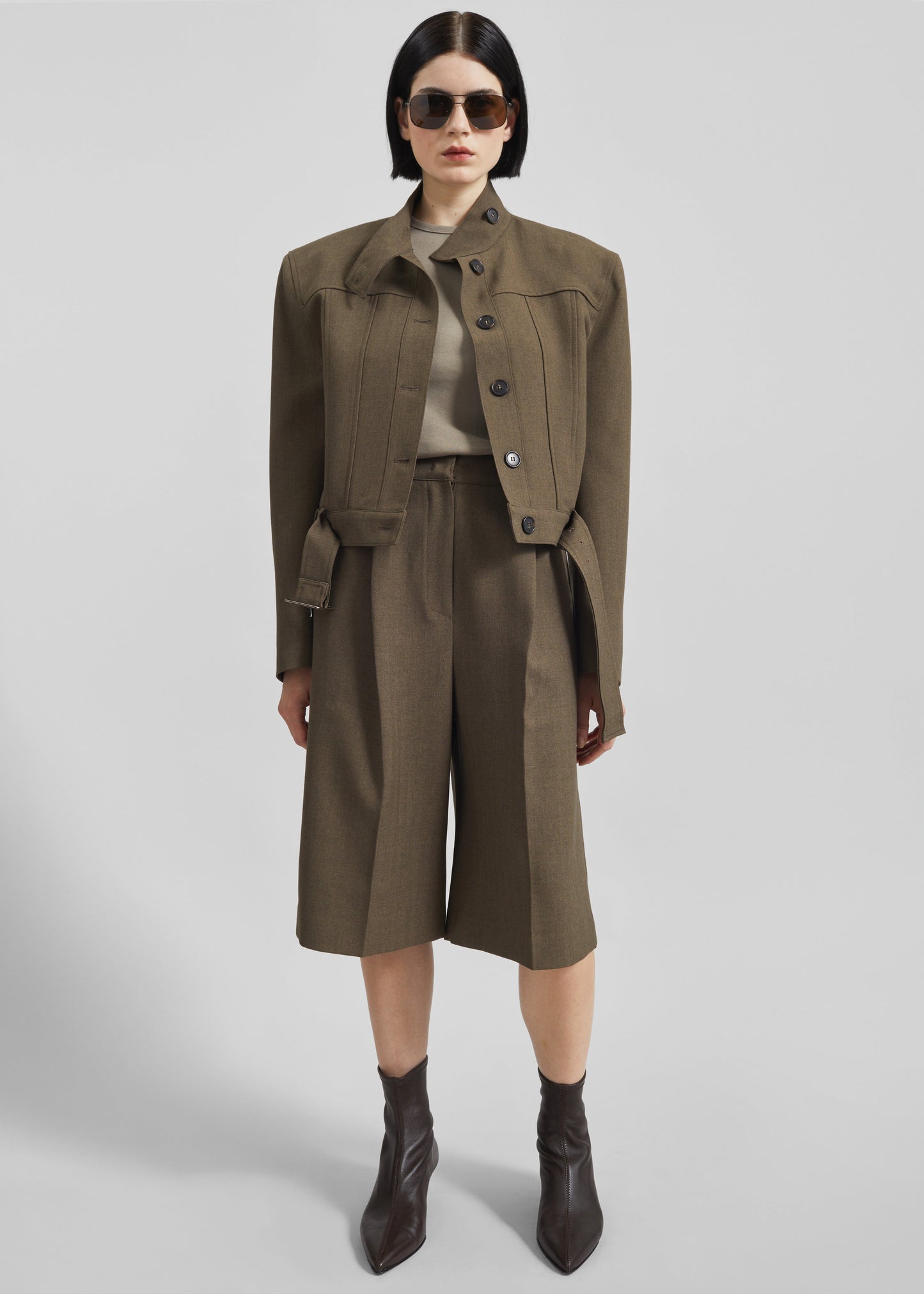 Ninove Bermuda Shorts - Olive Brown