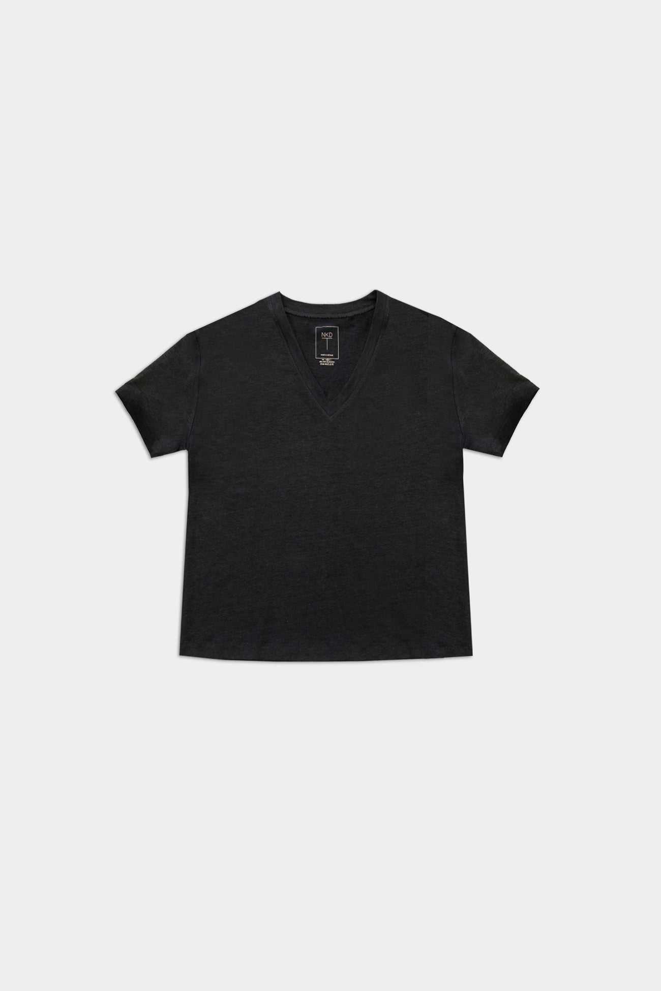 TAWNIE LINEN V-NECK TEE