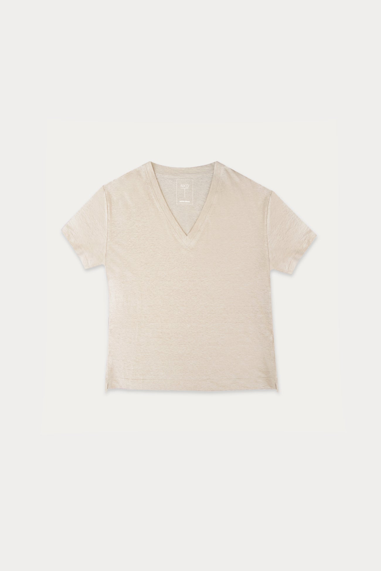 TAWNIE LINEN V-NECK TEE