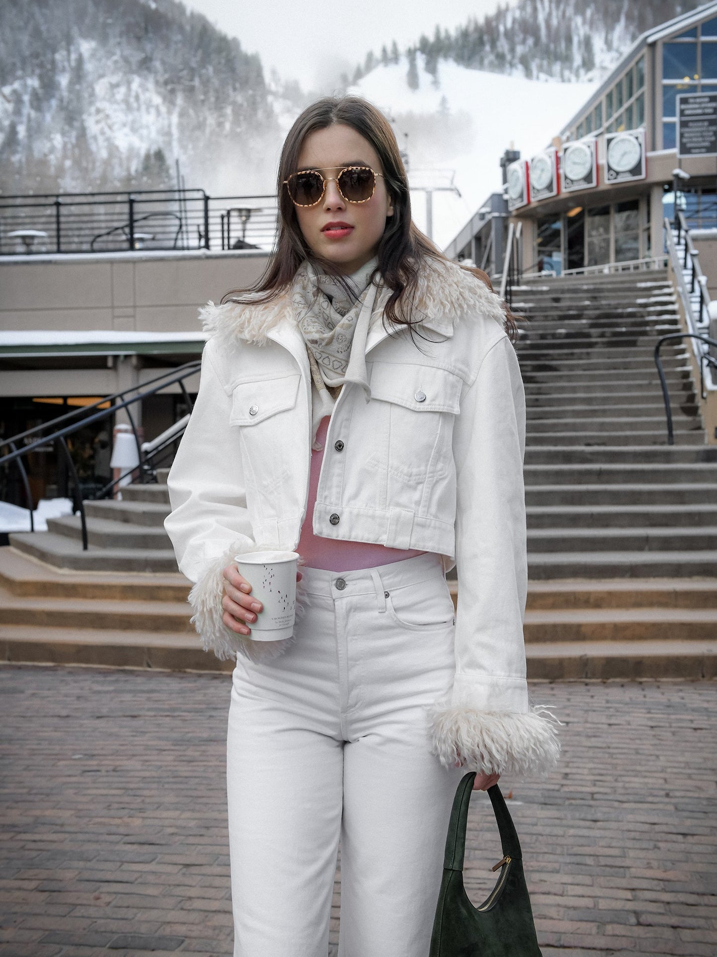 Nanushka Women's Sutton Cropped Denim Jacket