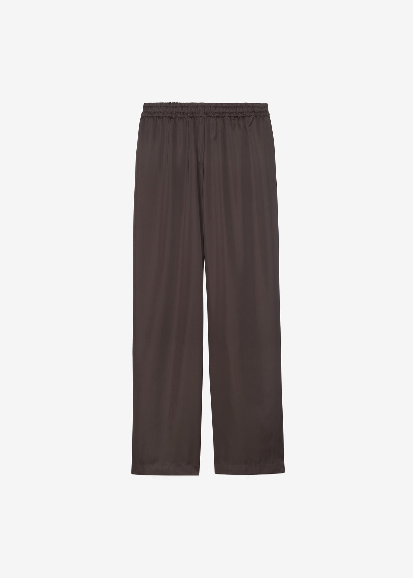 Oskel Satin Pants - Brown